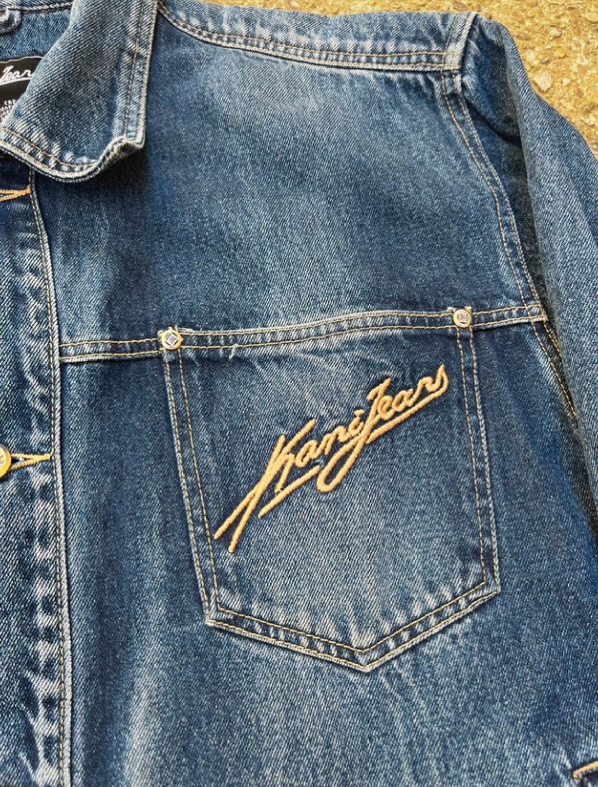 Karl Kani Karl Kani Jeans Beautiful Faded Vintage 90's Denim Jacket Size US L / EU 52-54 / 3 - 5 Thumbnail