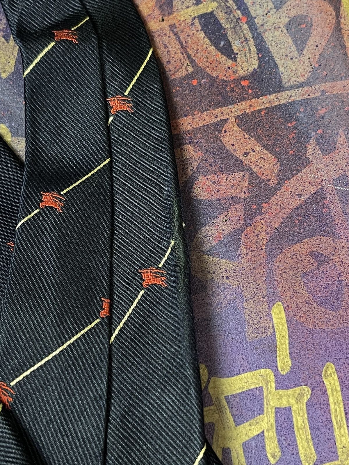 Burberry Burberrys Vintage Luxury Italian Silk Tie Size ONE SIZE - 7 Thumbnail