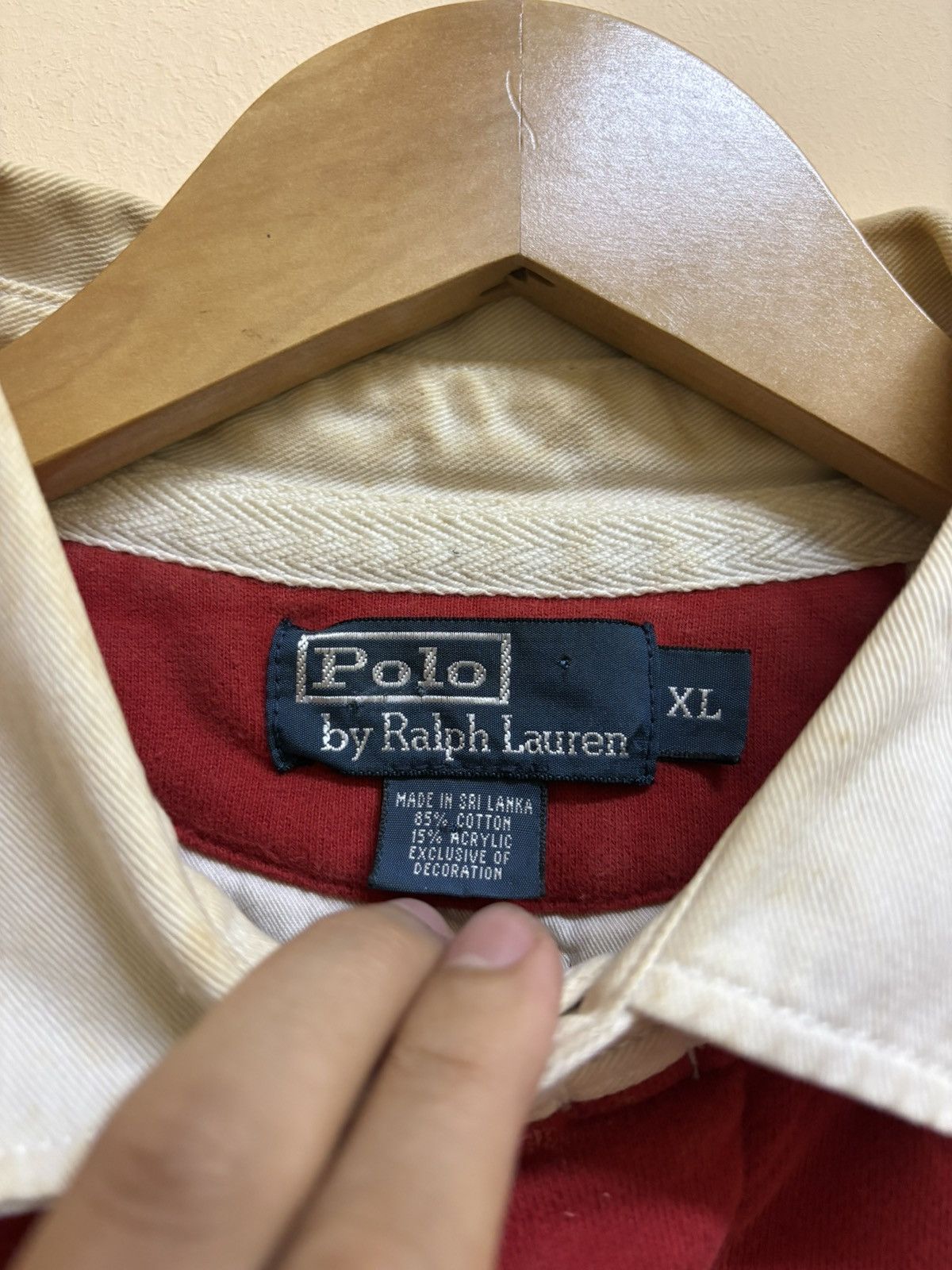 Polo Ralph Lauren Vintage 90s Polo Ralph Lauren RL Rugby Long Sleeve Size US XL / EU 56 / 4 - 14 Thumbnail