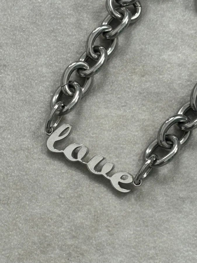 Dolce & Gabbana AW2005 Dolce & Gabbana Silver Metal Chain Logo Bracelet Size ONE SIZE - 6 Thumbnail