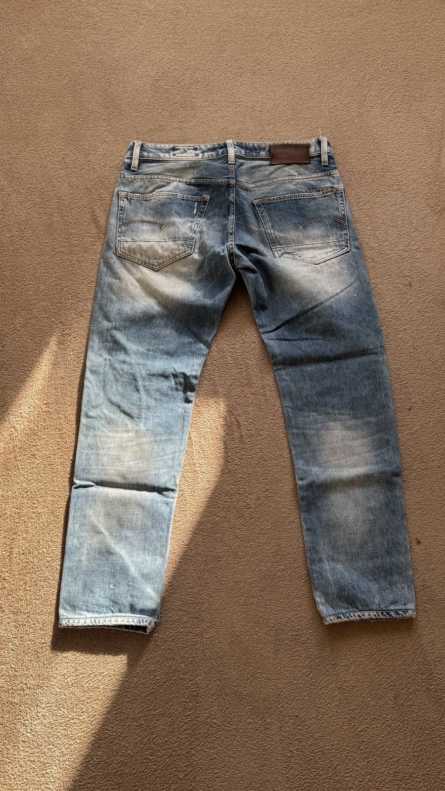 If Six Was Nine G-Star Y2K vintage faded washed denim distressed pants Size US 34 / EU 50 - 3 Thumbnail