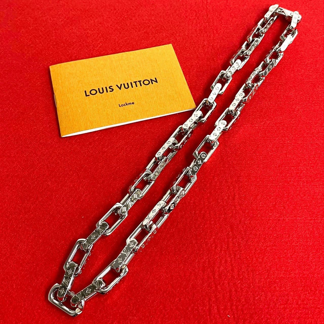 Louis Vuitton Necklace Silver Metal