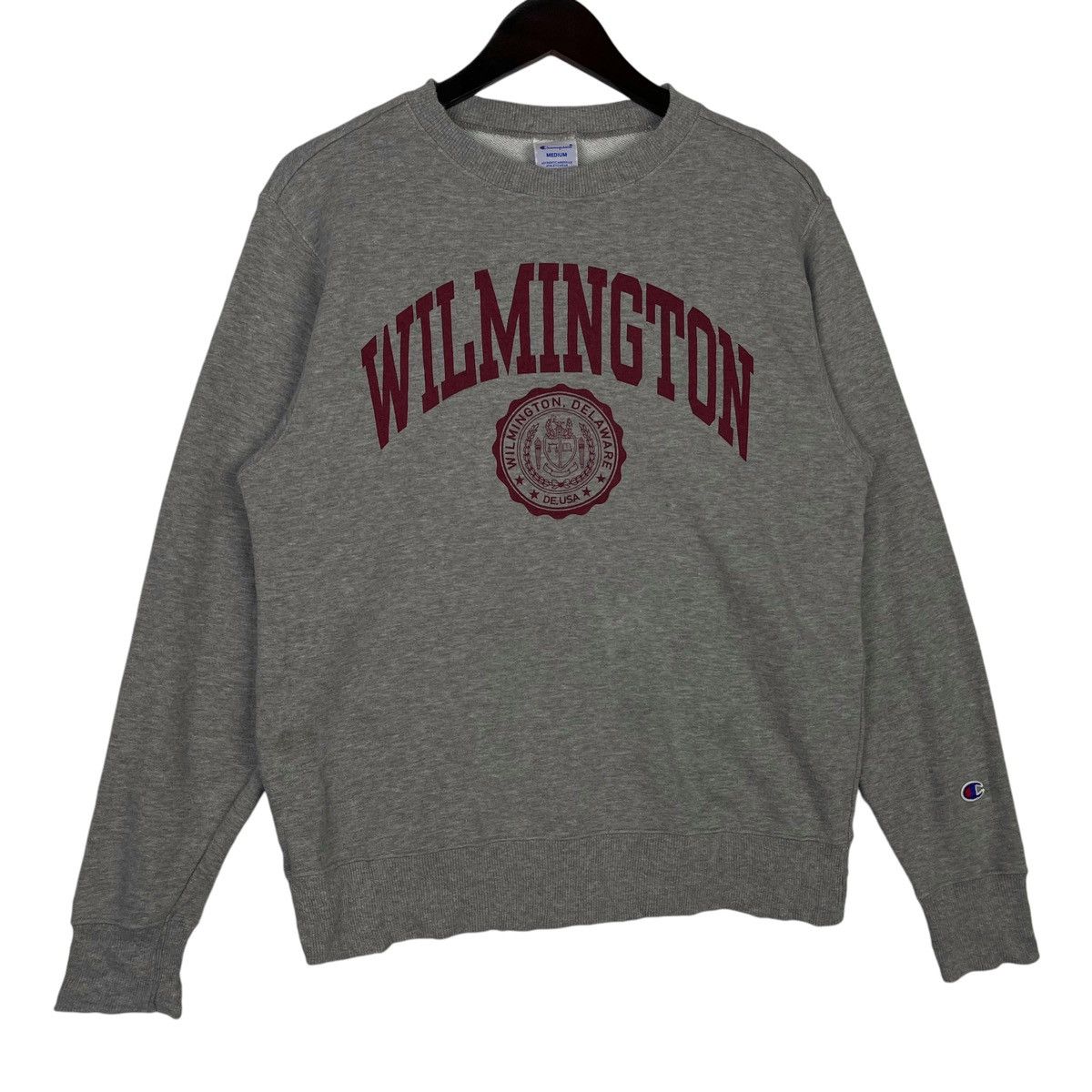 Champion × Vintage Vintage Champion Crewneck Sweatshirt Gray Pullover Jumper Size US M / EU 48-50 / 2 - 3 Thumbnail