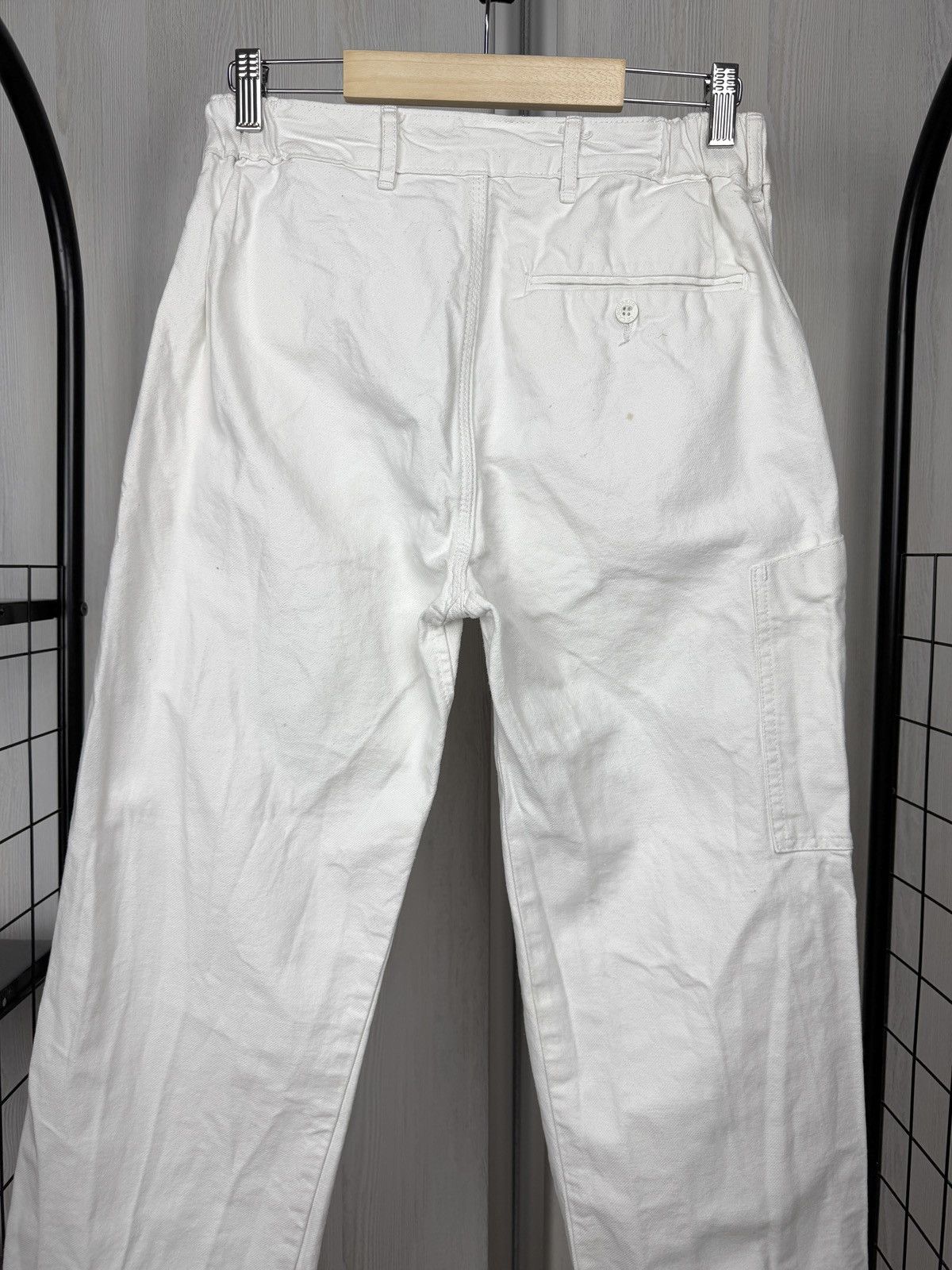 Le Laboureur Le Laboureur Vintage White French Work cotton pants size 40 Size US 30 / EU 46 - 9 Thumbnail