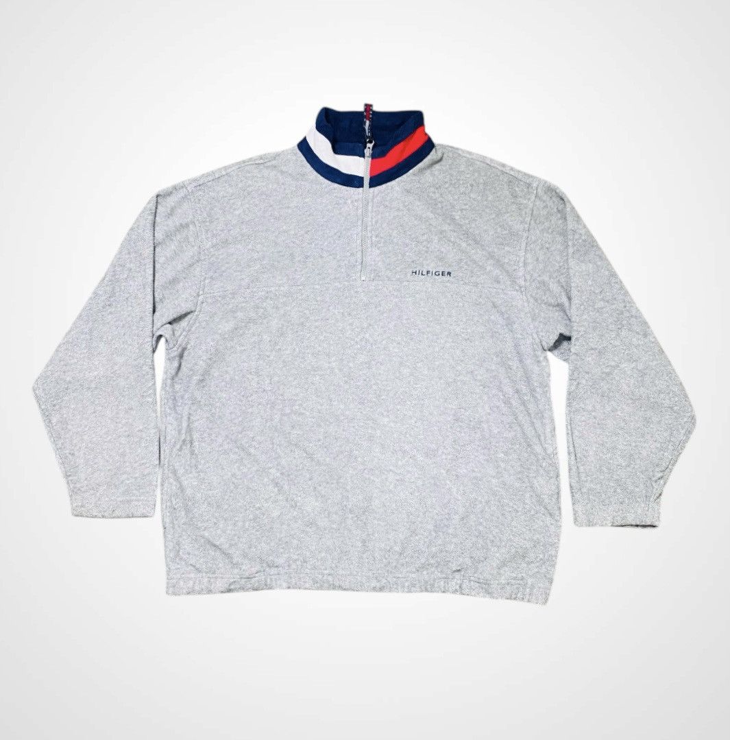 Tommy Hilfiger Vintage 90s Tommy Hilfiger Half Zipper Fleece Sweater Size US L / EU 52-54 / 3 - 3 Thumbnail