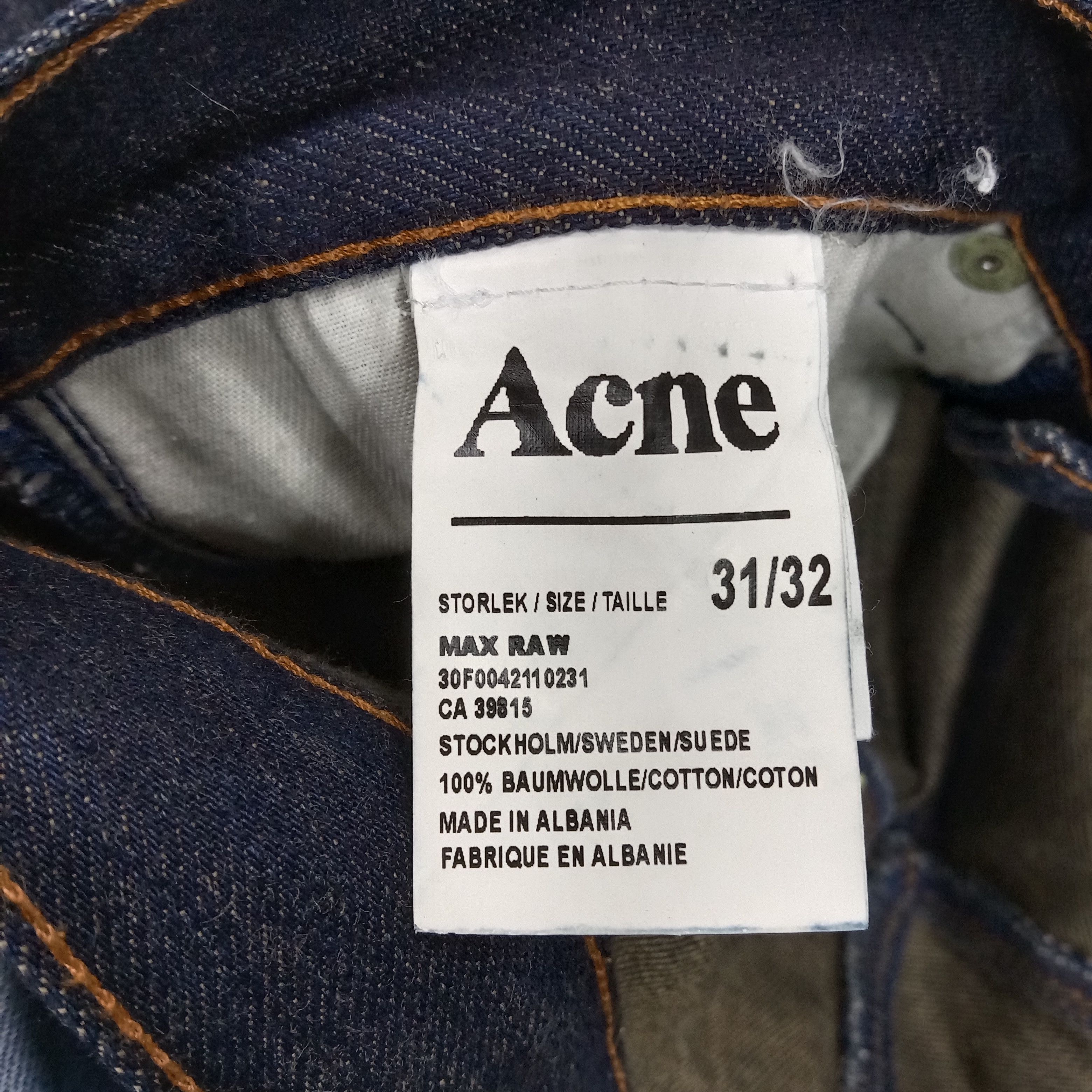 Acne Studios Acne Studios Italian Brand Denim Jeans Size US 32 / EU 48 - 15 Thumbnail