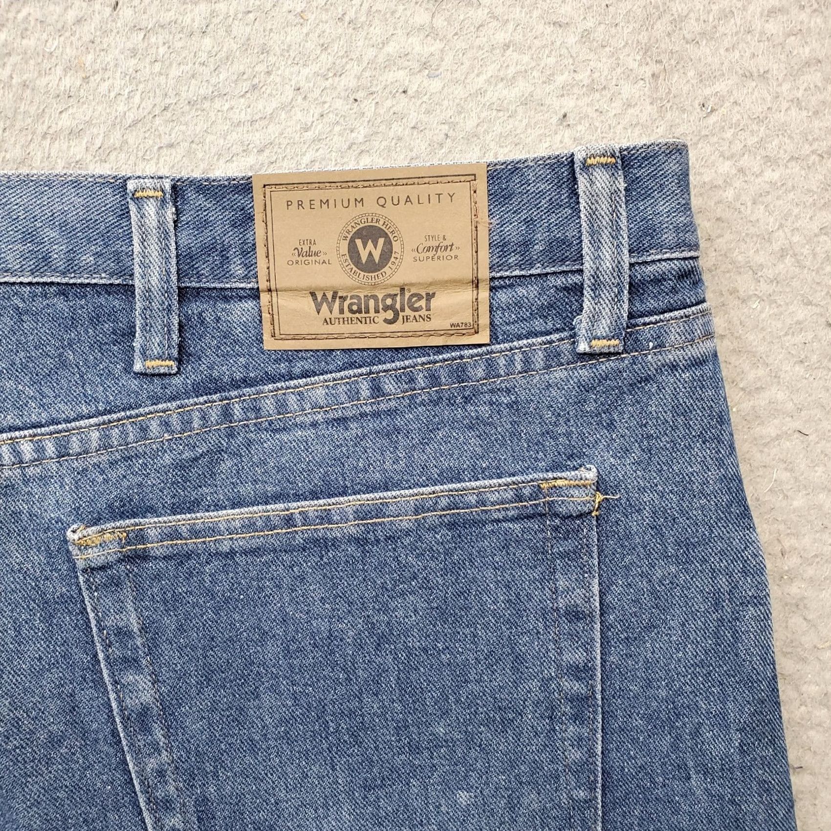 Wrangler Wrangler Mens Blue Denim Denim Bermuda Shorts 48 Carpenter Relaxed High Rise Flat Front 5-Pocket Size US 32 / EU 48 - 8 Thumbnail