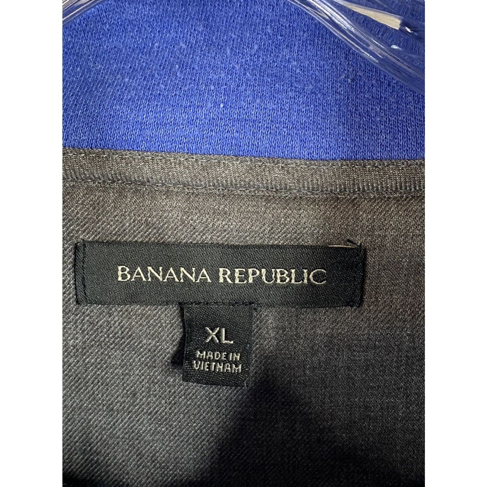 Banana Republic Banana Republic Sweater Mens XL Blue Long Sleeve Pullover Mock Neck Button Pockets Logo Knit Knitwear Casual Size US XL / EU 56 / 4 - 4 Thumbnail