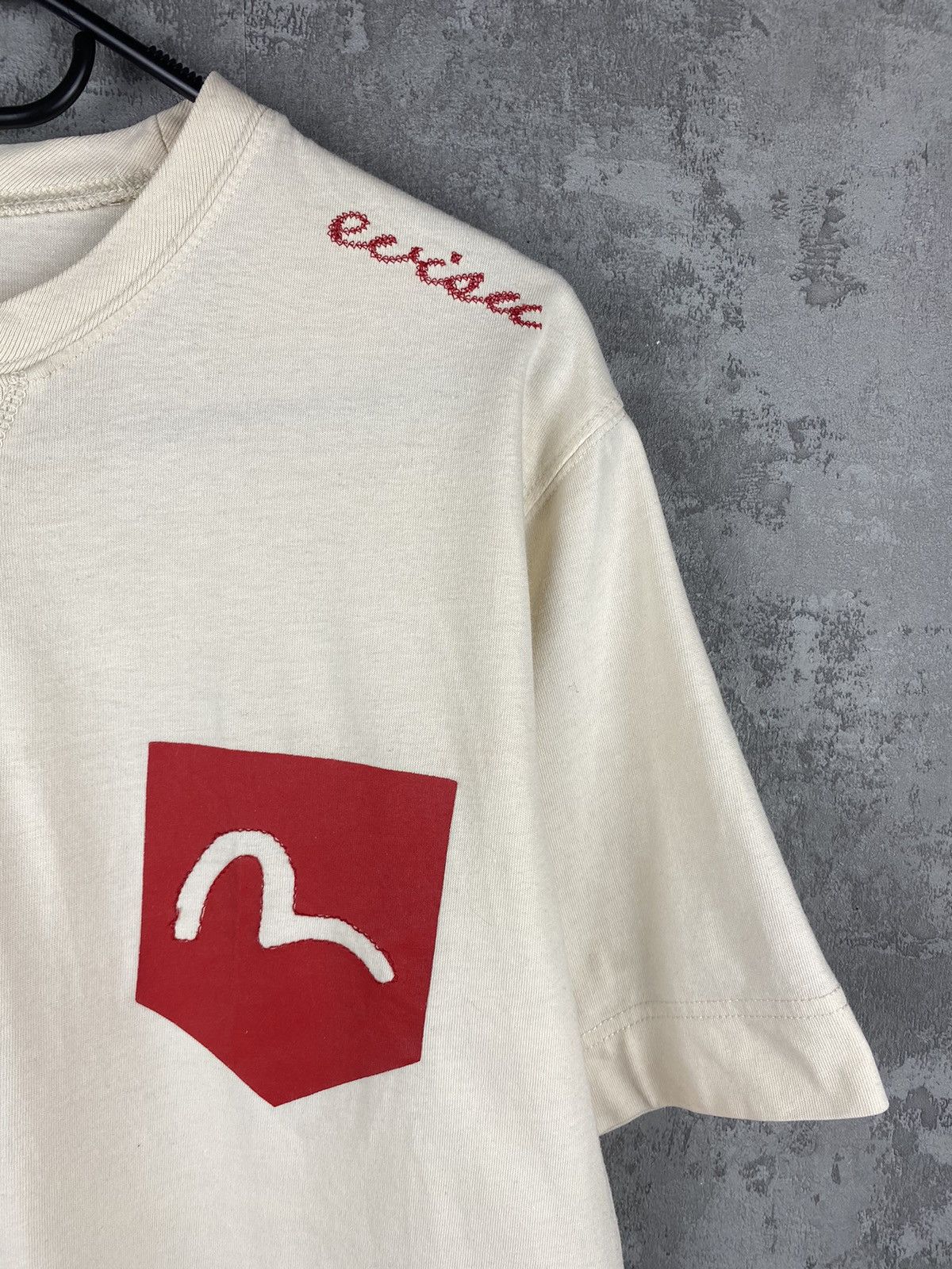 Evisu Evisu Japan vintage beige T-shirt big logo Size US M / EU 48-50 / 2 - 11 Thumbnail