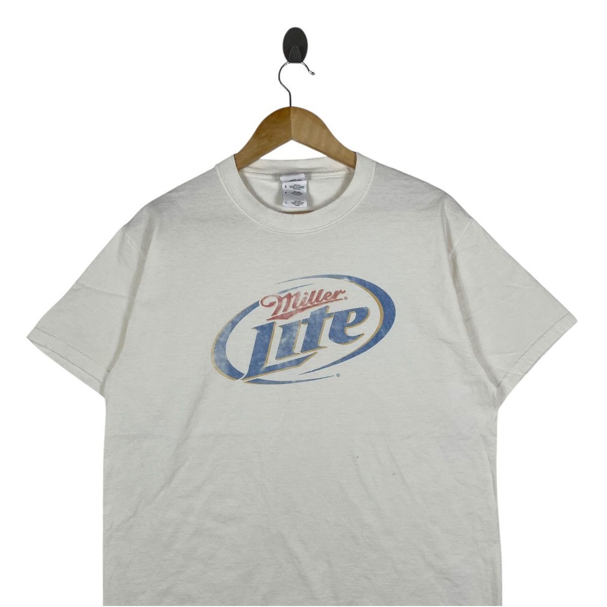 Vintage Vintage Miller Lite Beer Tee Shirt Size US L / EU 52-54 / 3 - 2 Thumbnail