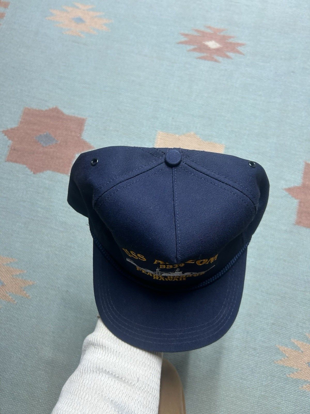 Vintage Vintage SnapBac hat USS Arizona Pearl Harbor WW2 made in USA Size ONE SIZE - 3 Thumbnail