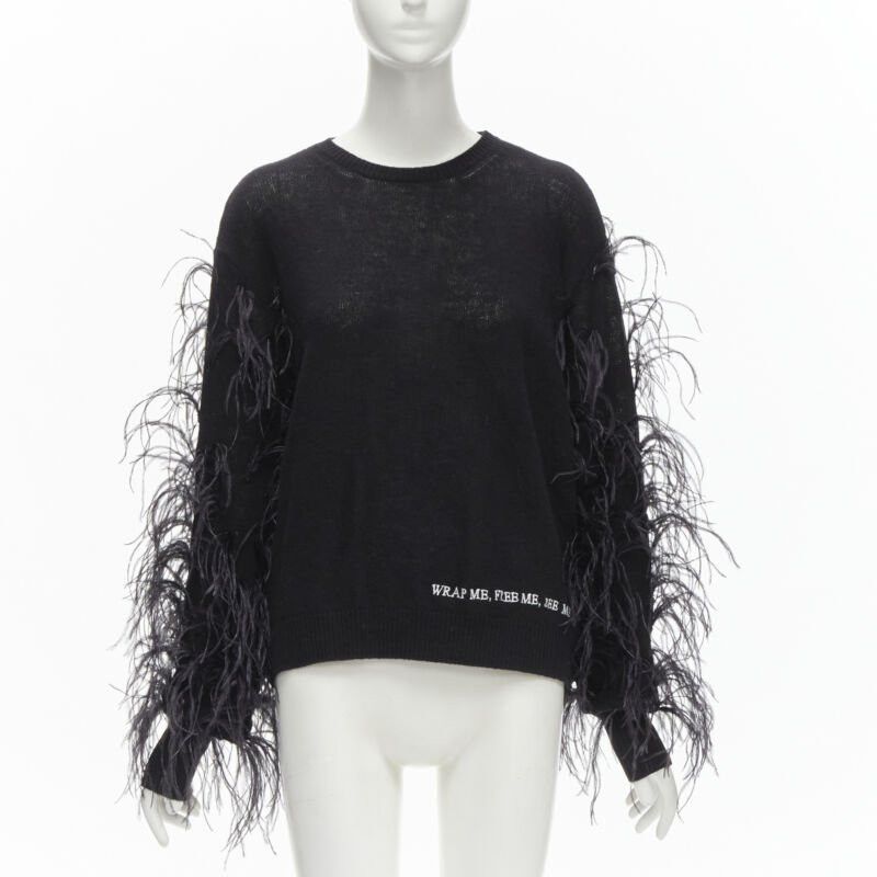 Valentino VALENTINO UNDERCOVER wool cashmere feather Wrap Me Free Me See Me sweater XS Size S / US 4 / IT 40 - 1 Thumbnail
