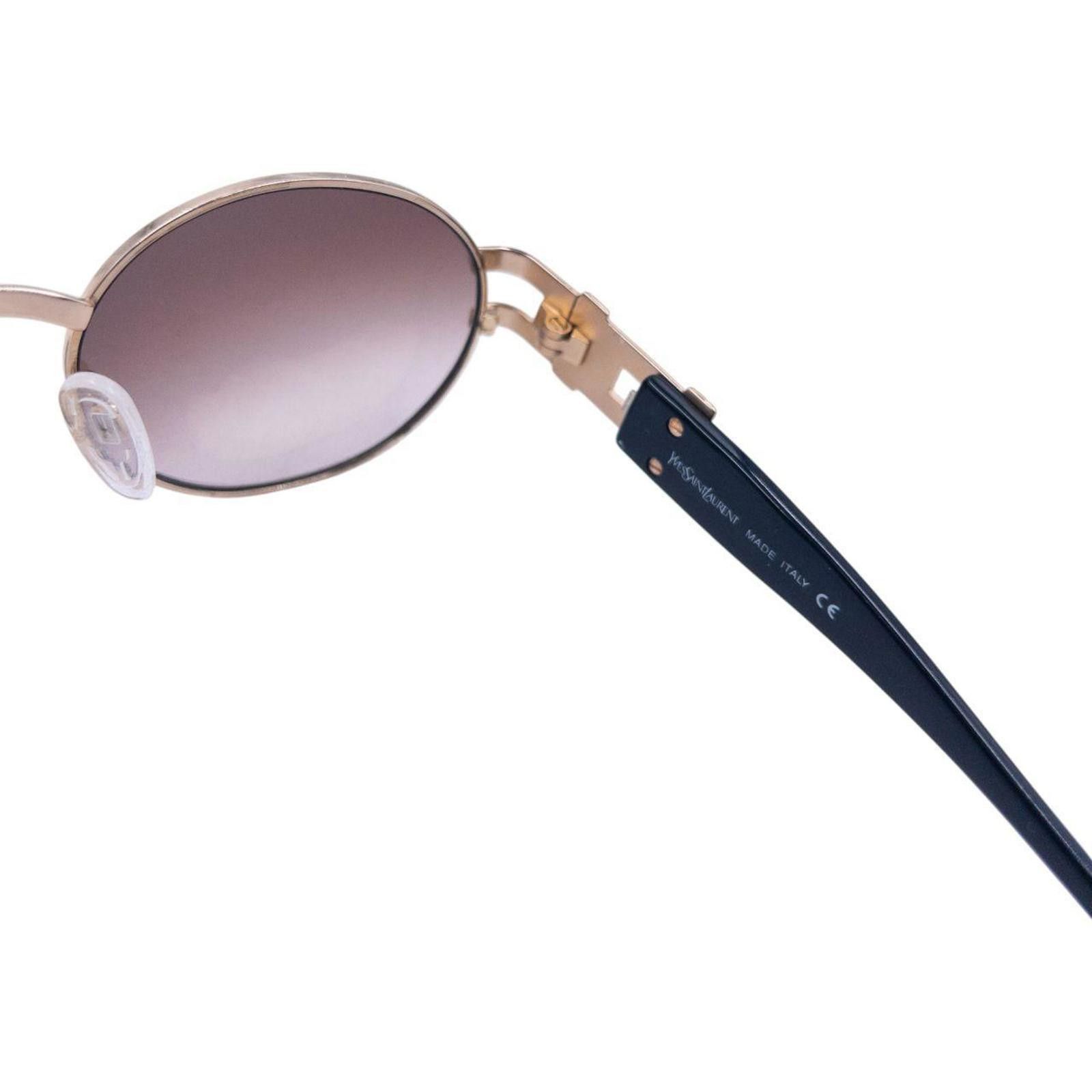 Yves Saint Laurent Vintage YSL Yves Saint Laurent Embossed Sunglasses Size ONE SIZE - 7 Thumbnail