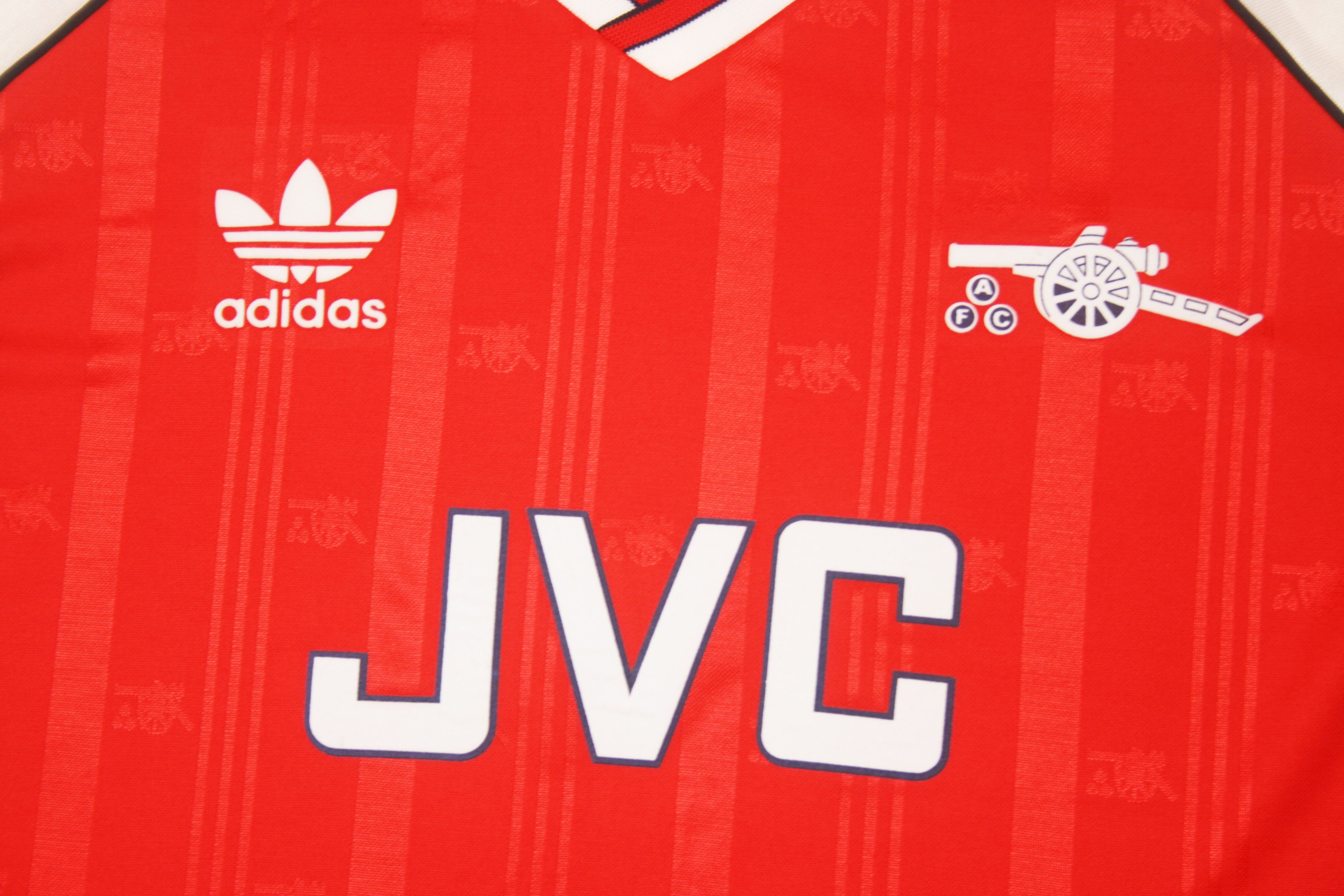 Adidas 1988/90 Arsenal Home Shirt Football Jersey Vintage Size US S / EU 44-46 / 1 - 4 Thumbnail