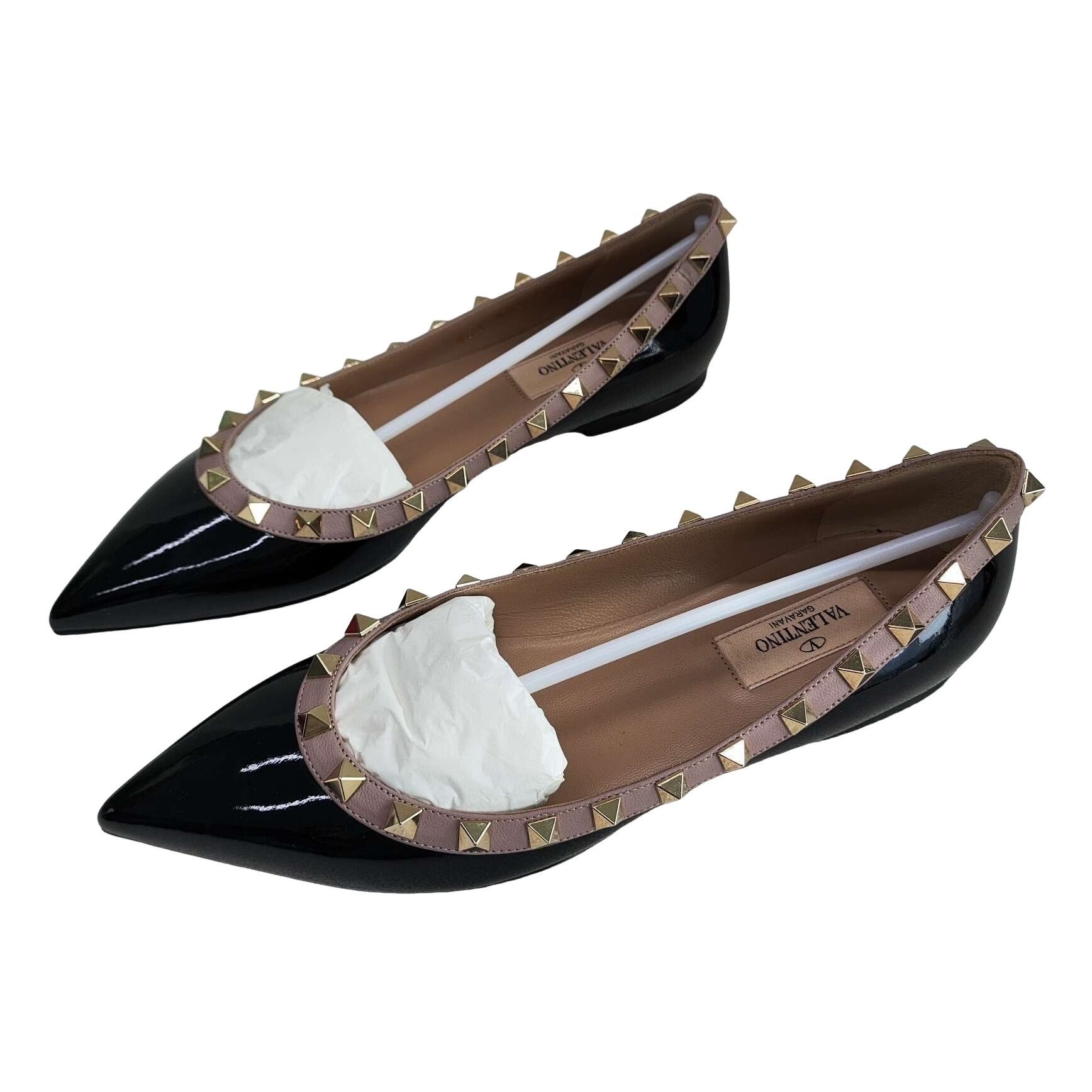 Valentino Valentino Rockstud Patent Flats Size 36 Size US 6 / IT 36 - 1 Thumbnail