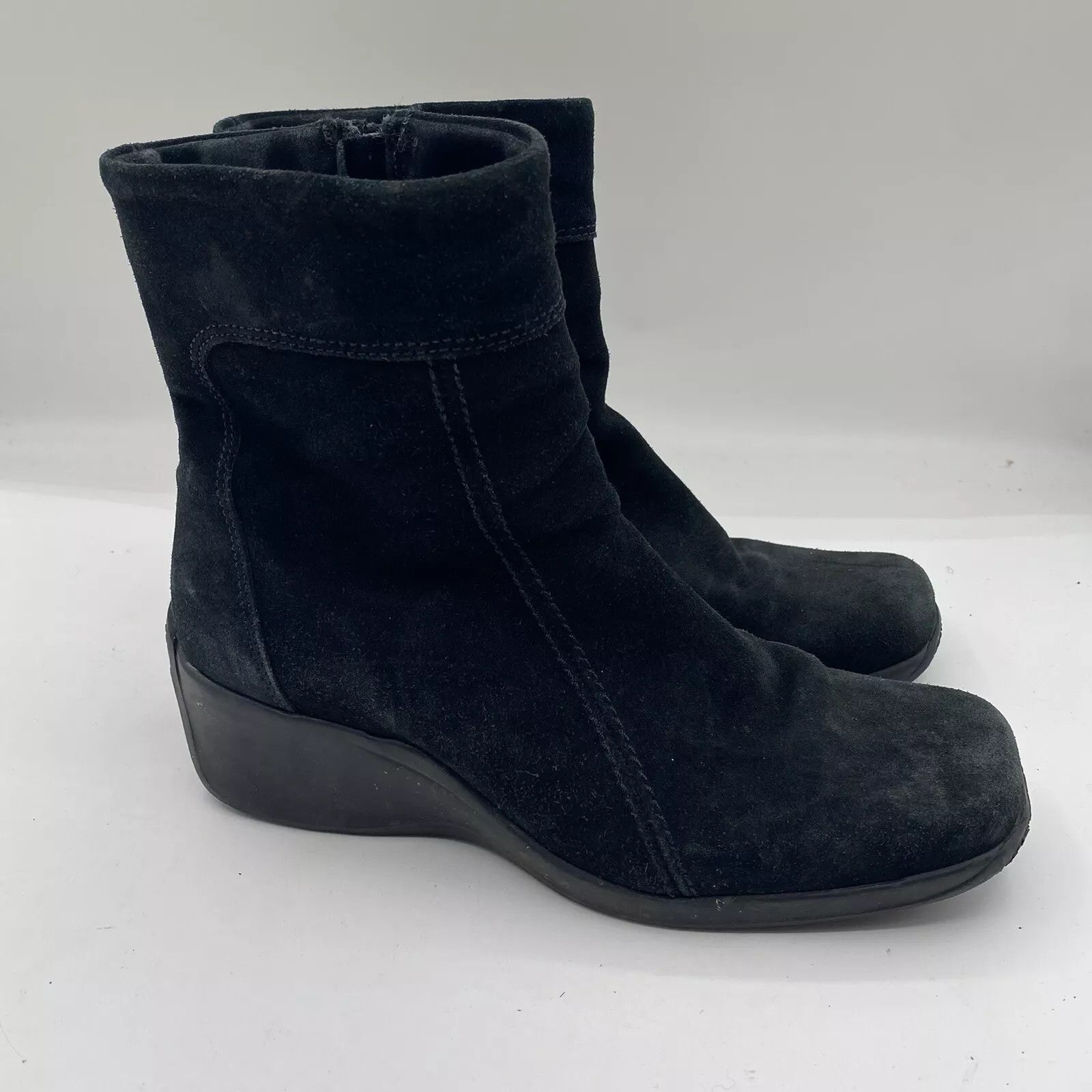 Vintage La Canadienne Finley Black Suede Leather Grailed