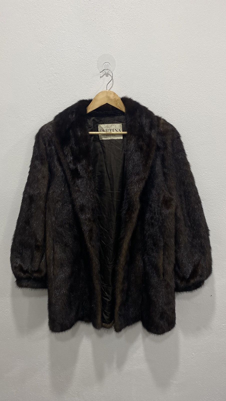 image of Designer Saga Mink Fur Luxury Coat in Brown, Men's (Size Large)