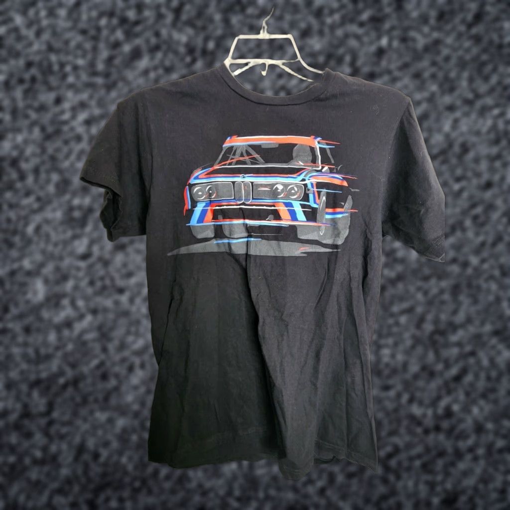 BMW VINTAGE BMW Men's T-Shirt Classic Car Graphic Crew Neck Short Sleeve Black Medium Size US M / EU 48-50 / 2 - 1 Thumbnail