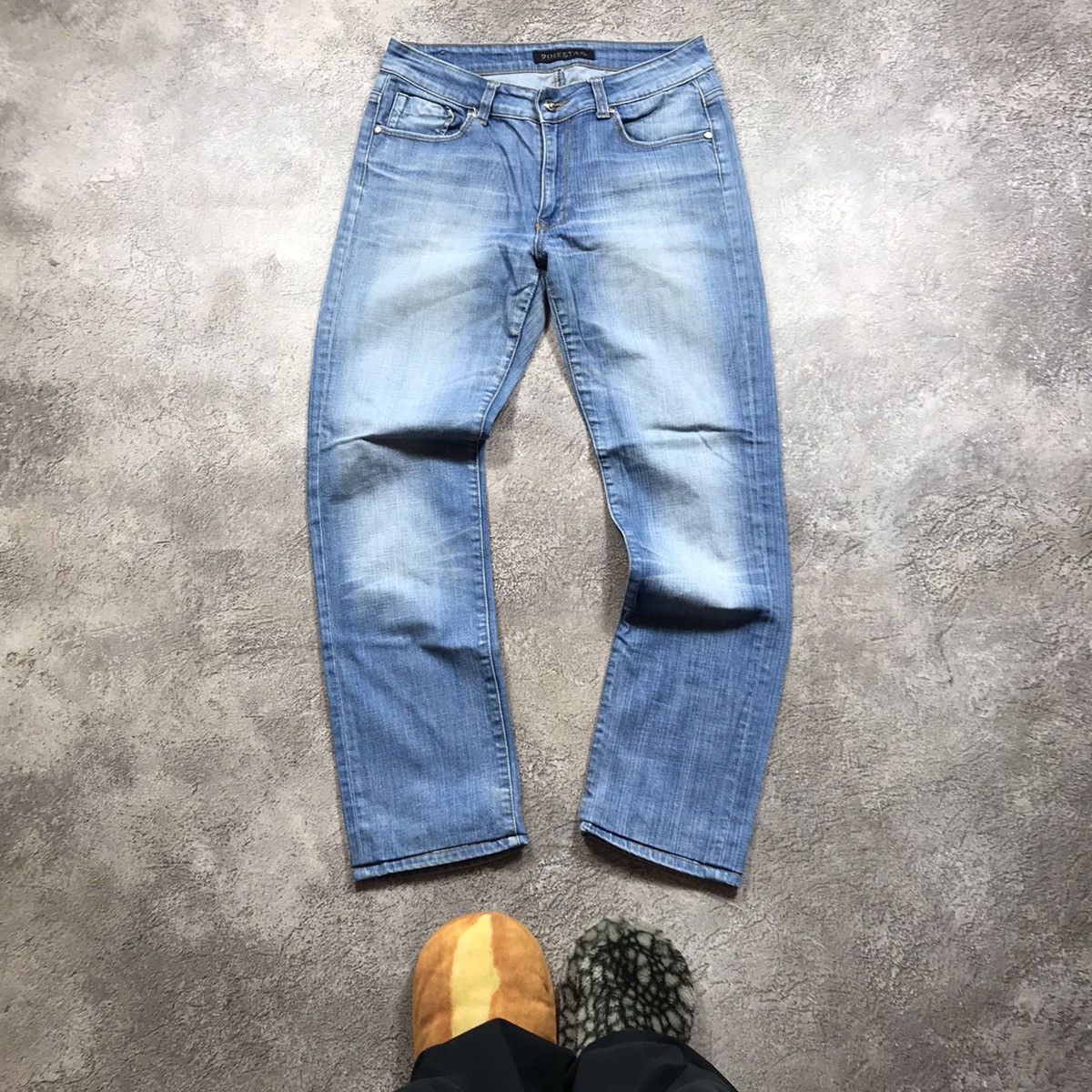 Vintage Vintage 90s Distressed Baggy Jeans Grunge Thrashed Dark Wash Size 28" / US 6 / IT 42 - 2 Thumbnail