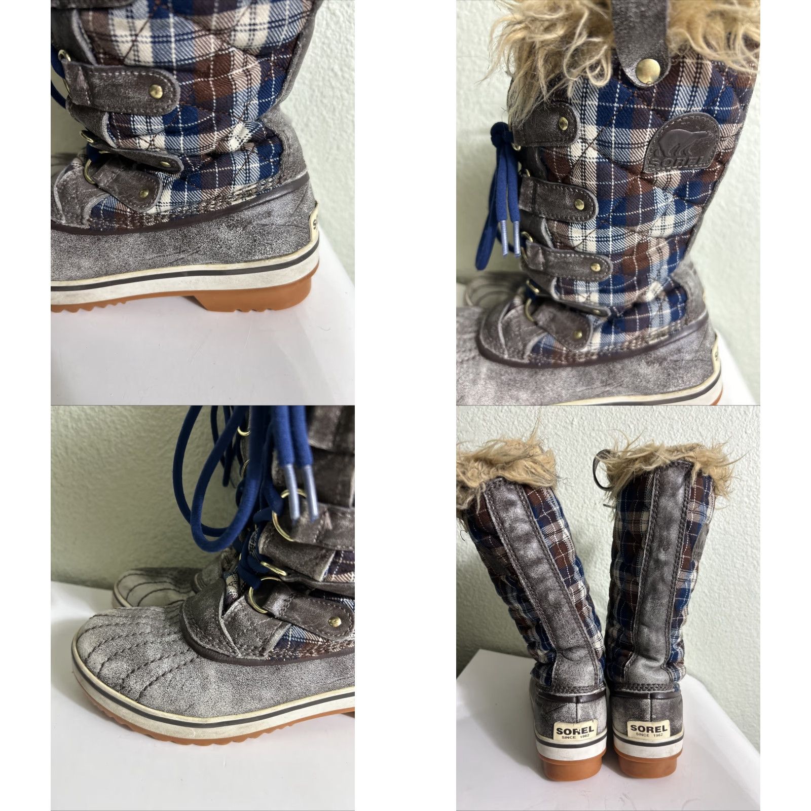 SOREL Sorel Tofino Boot Women Brown Gray Blue Waterproof Insulated Winter Sz 7 Size US 7 / IT 37 - 9 Thumbnail