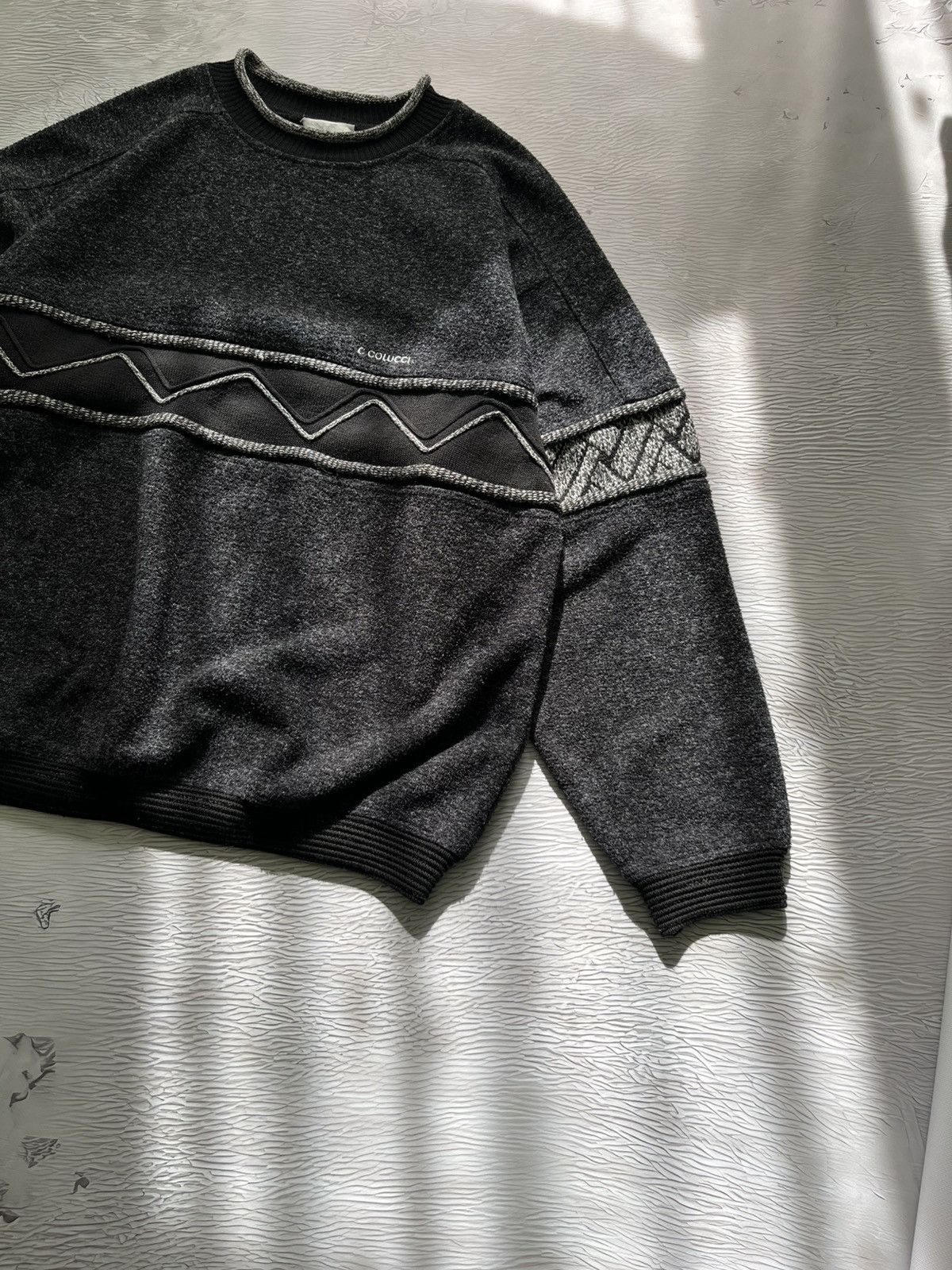 Carlo Colucci Carlo Colucci Vintage Sweater Wool Cable Knitwear Size US L / EU 52-54 / 3 - 3 Thumbnail