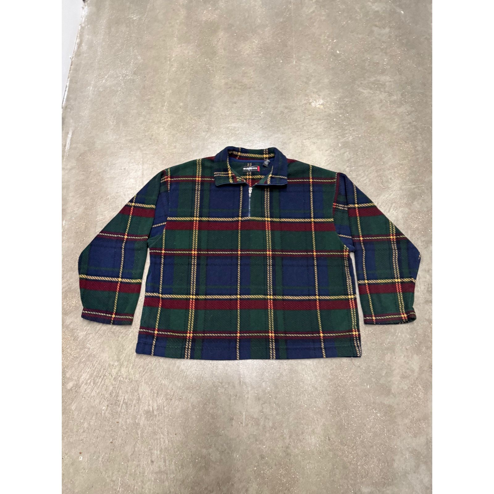 Vintage Vintage Y2K Winners Flannel Qtr Zip Pullover Sweater Size US XL / EU 56 / 4 - 1 Thumbnail