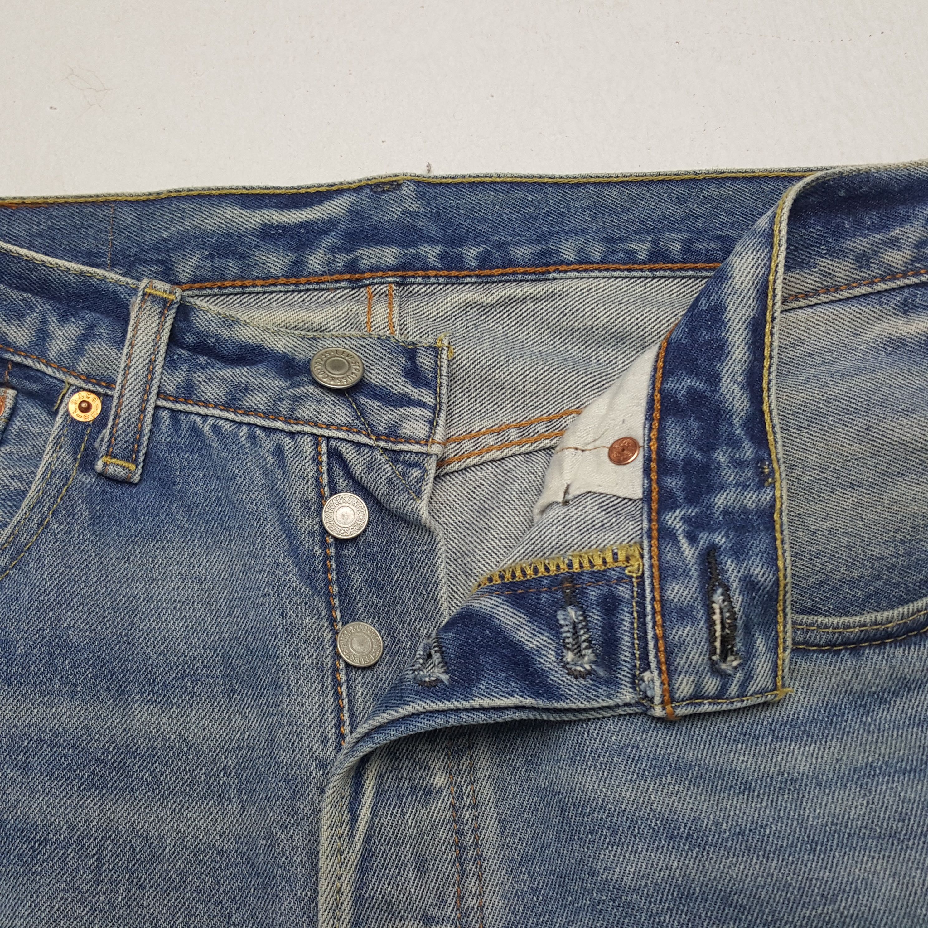 Levi's × Vintage Vintage Levi's 501 American Distressed Style Denim Jeans Size US 32 / EU 48 - 7 Thumbnail
