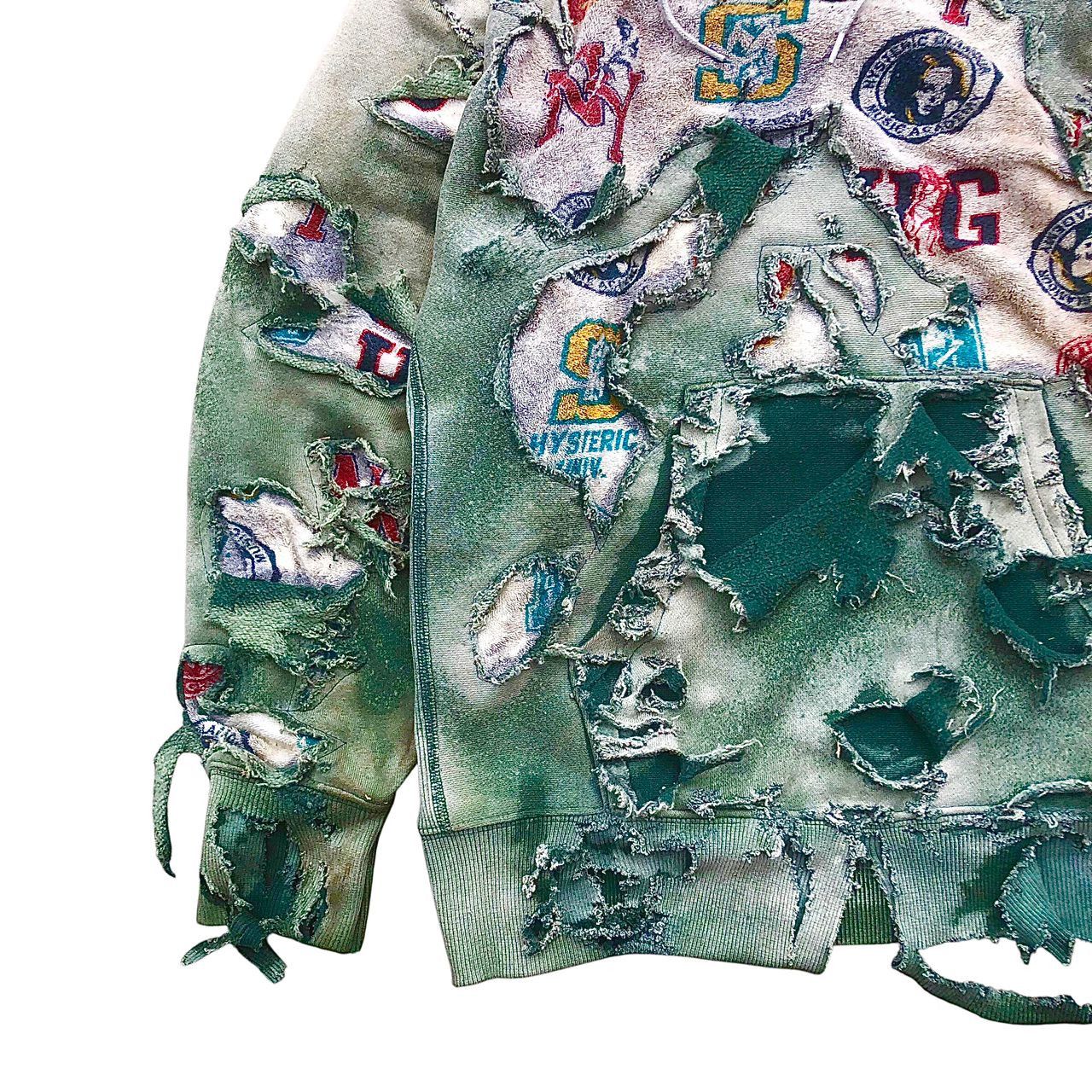 Hysteric Glamour × Seditionaries 🇯🇵 Hysteric Glamour Bondage Hoodie Custom Made Distressed Size US M / EU 48-50 / 2 - 8 Thumbnail