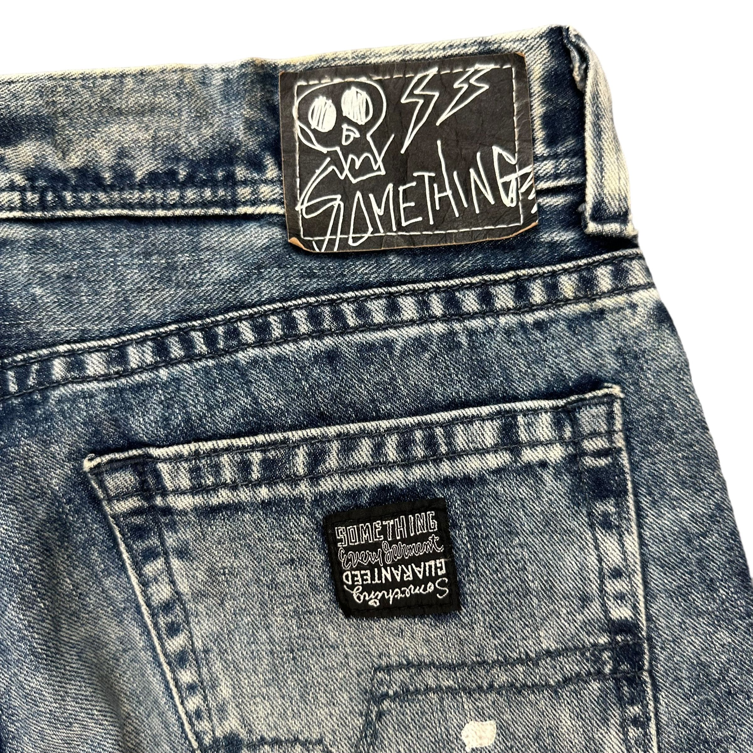 Edwin EDWIN PAINT SPLATTERS LOW RISE WASHED JEANS #8894-035 Size 34" / US 12 / IT 48 - 10 Thumbnail