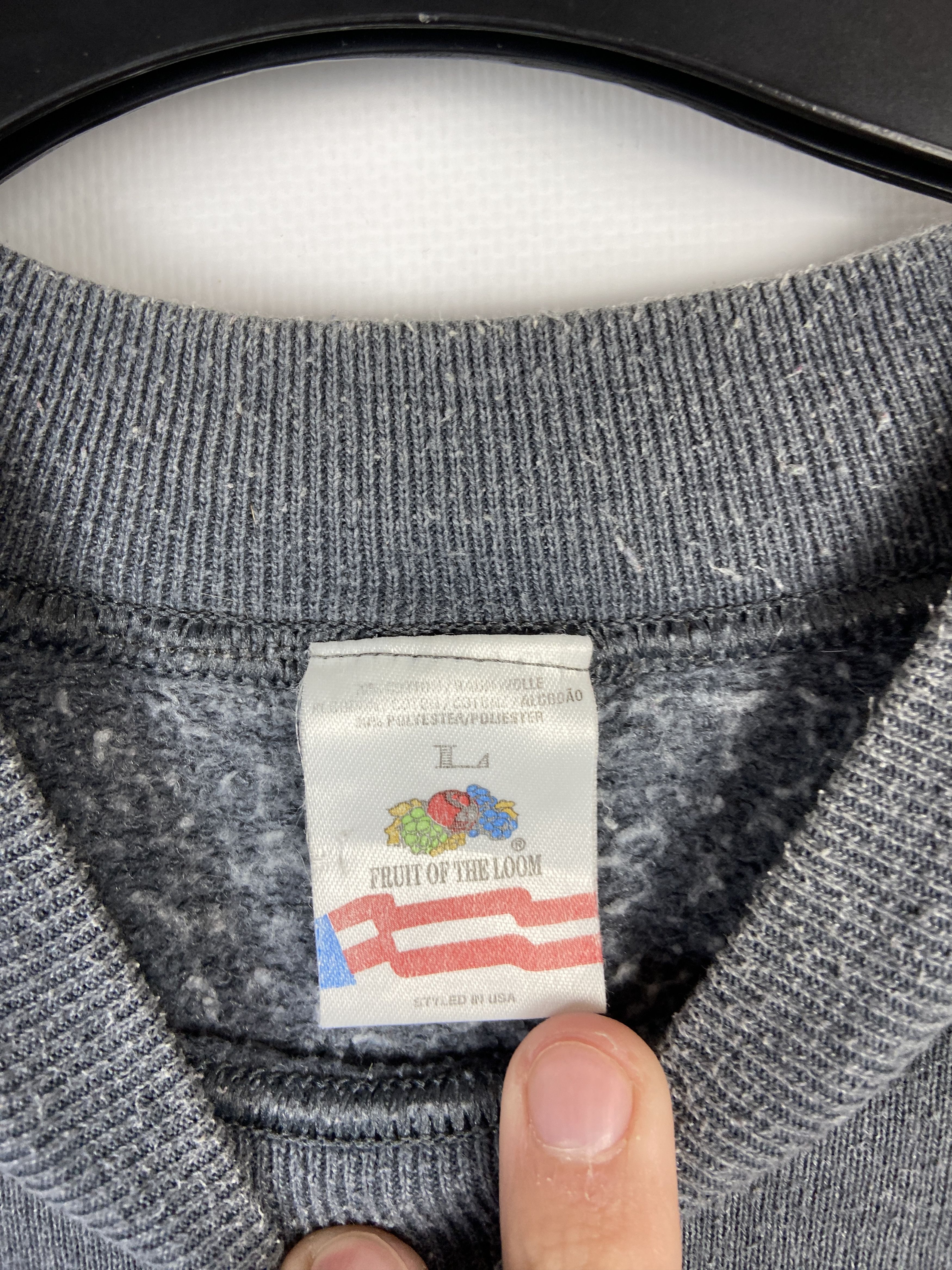 Fruit Of The Loom × Vintage Vintage Fruit of the Loom Sweatshirt 90S Size US L / EU 52-54 / 3 - 5 Thumbnail