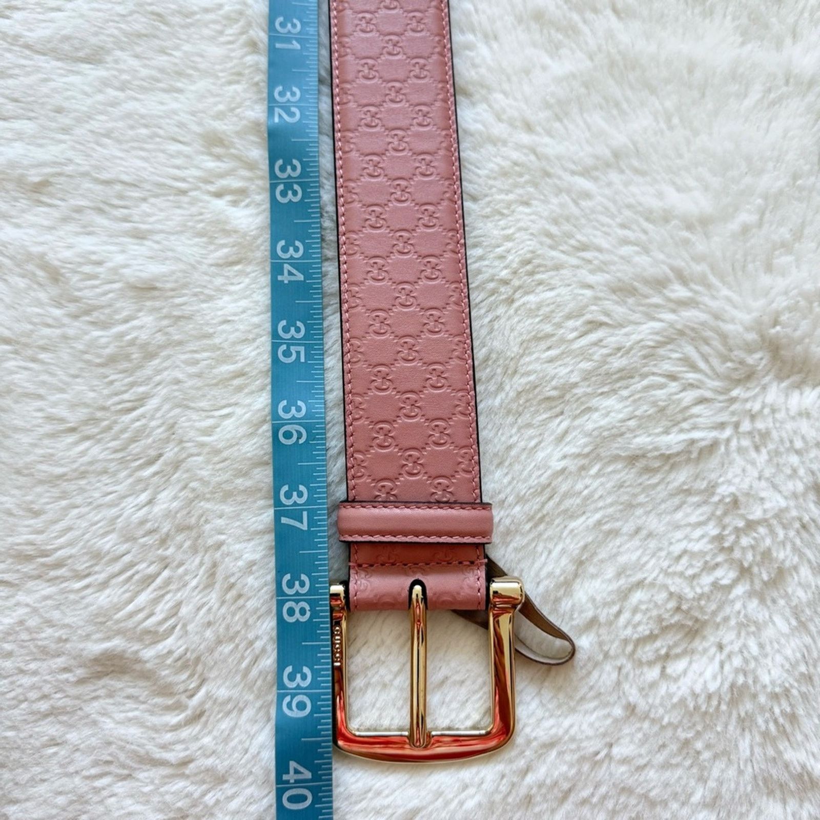 Gucci Gucci GG Marmont pink leather belt size 85/34 Authentic 650$ Size ONE SIZE - 7 Thumbnail