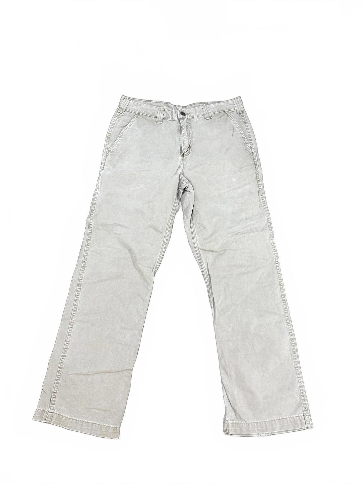 Carhartt Carhartt Men's Beige Work Pants 33X30 Size US 33 - 3 Thumbnail