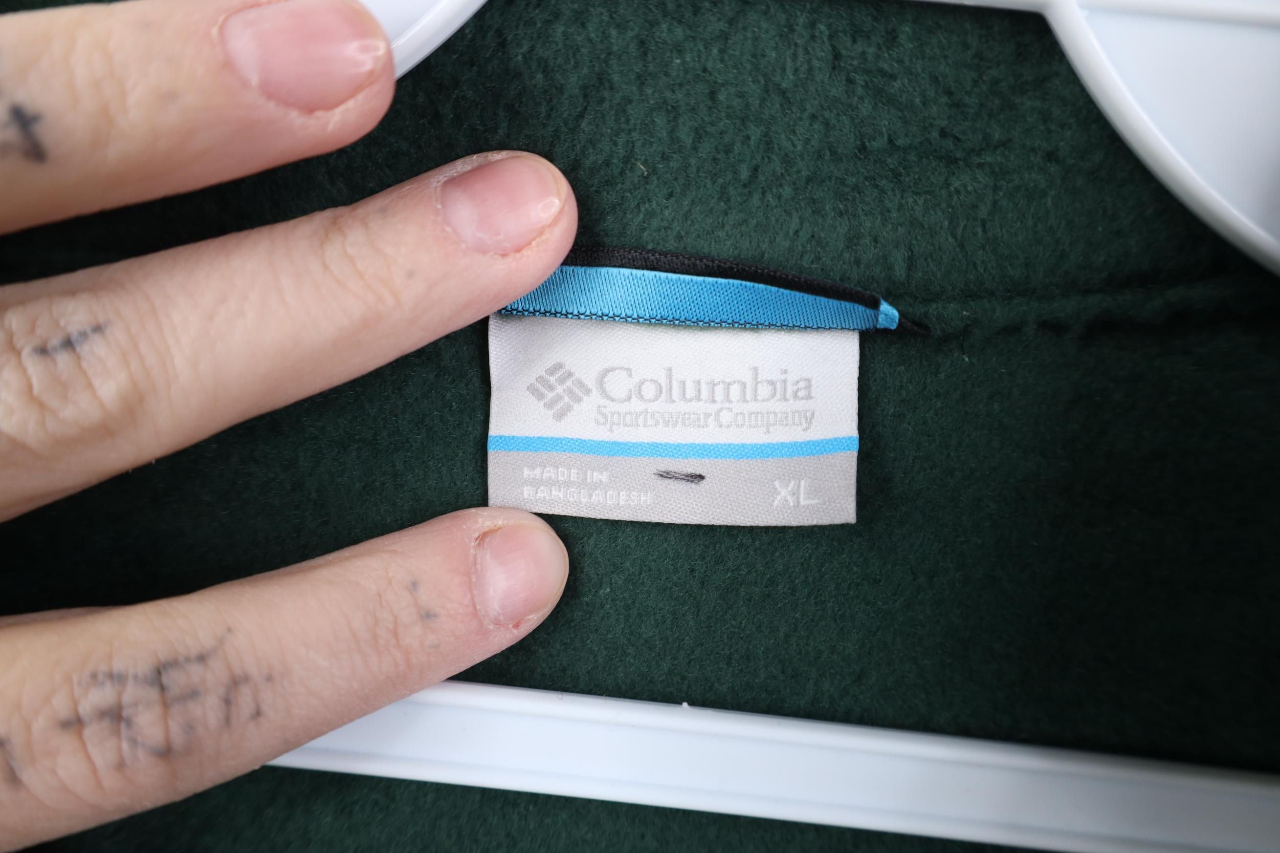 Columbia Deadstock Y2K Columbia Box Logo Fleece Vest Jacket Green Size US XL / EU 56 / 4 - 5 Thumbnail