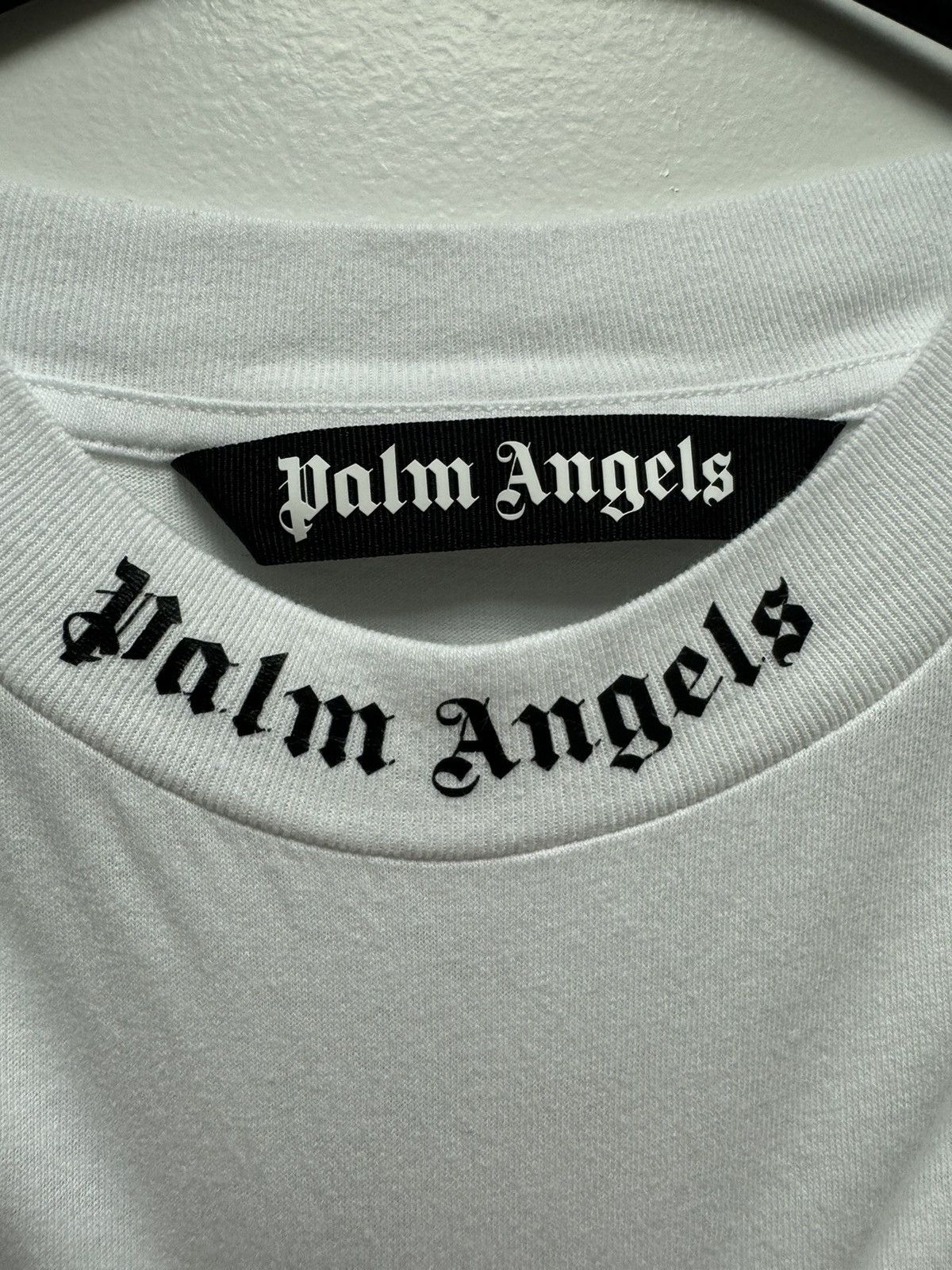 Palm Angels Palm angels logo collar white Size US L / EU 52-54 / 3 - 5 Thumbnail