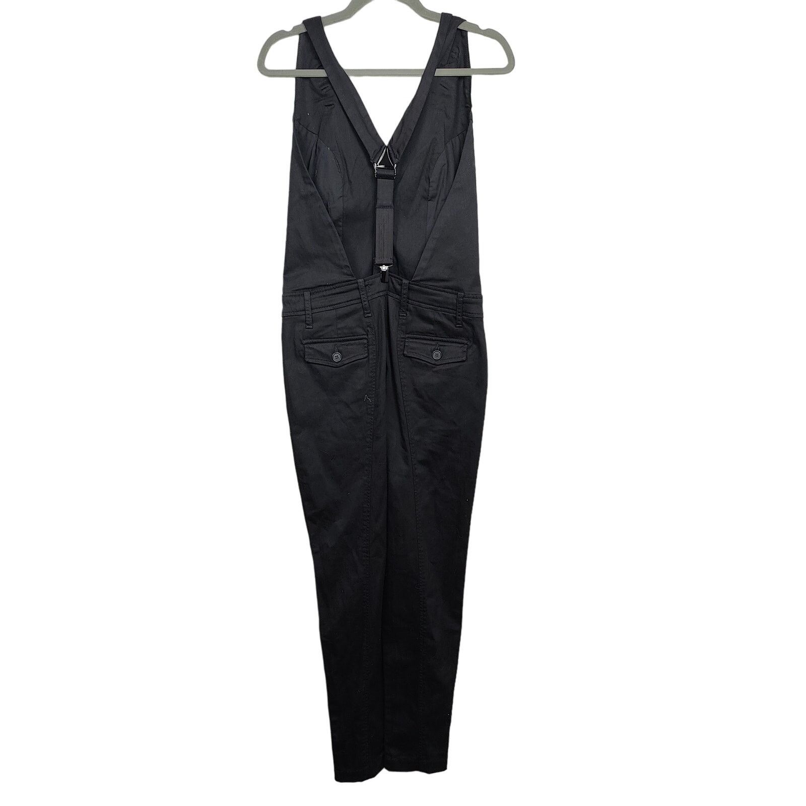 Other Joes Jeans Tuxedo Jumpsuit Womens XS Black Hook & Loop Size 26" / US 2 / IT 38 - 5 Thumbnail
