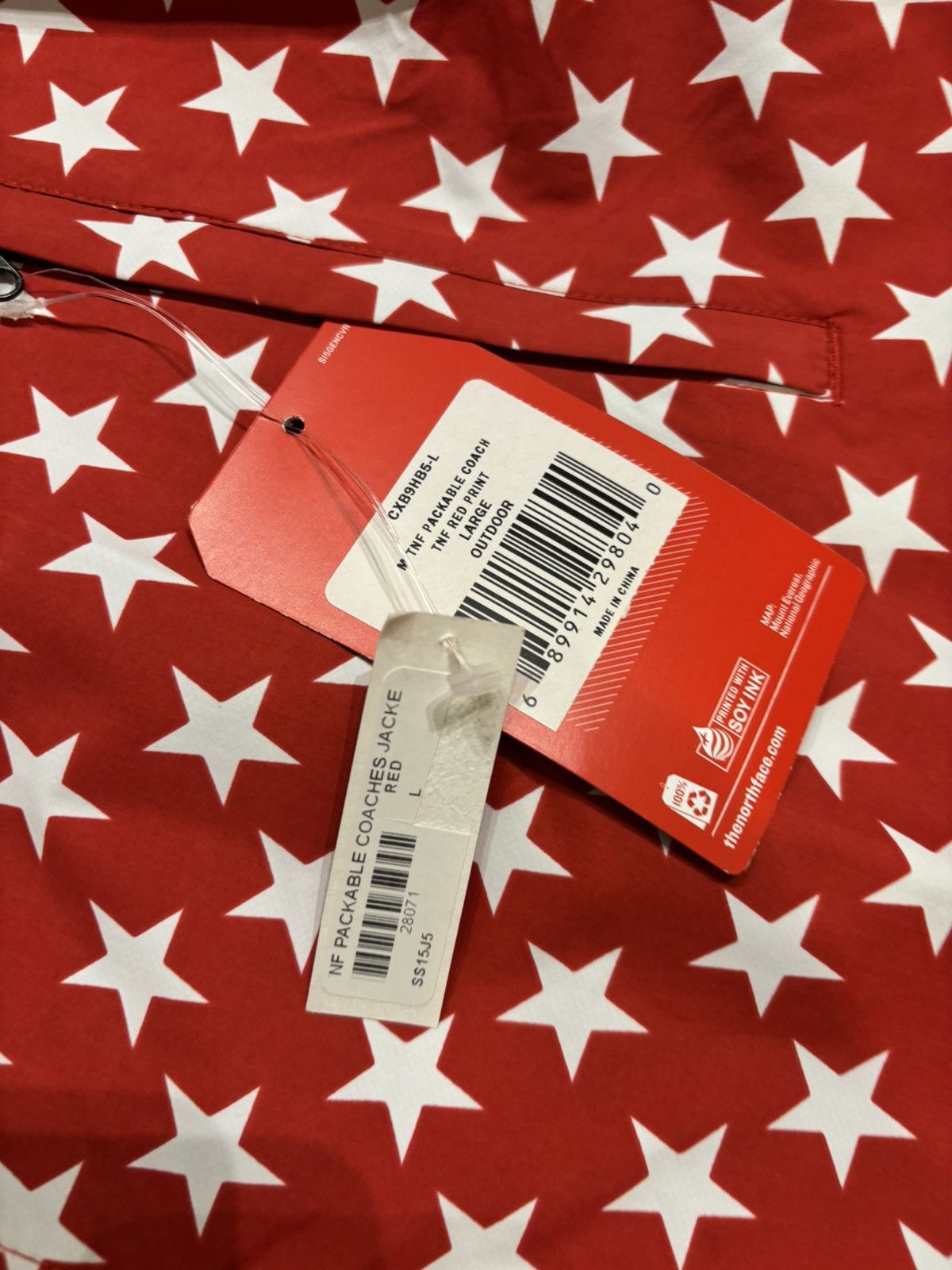 Supreme × The North Face Supreme X TNF Packable Star Coaches Jacket Size US L / EU 52-54 / 3 - 4 Thumbnail