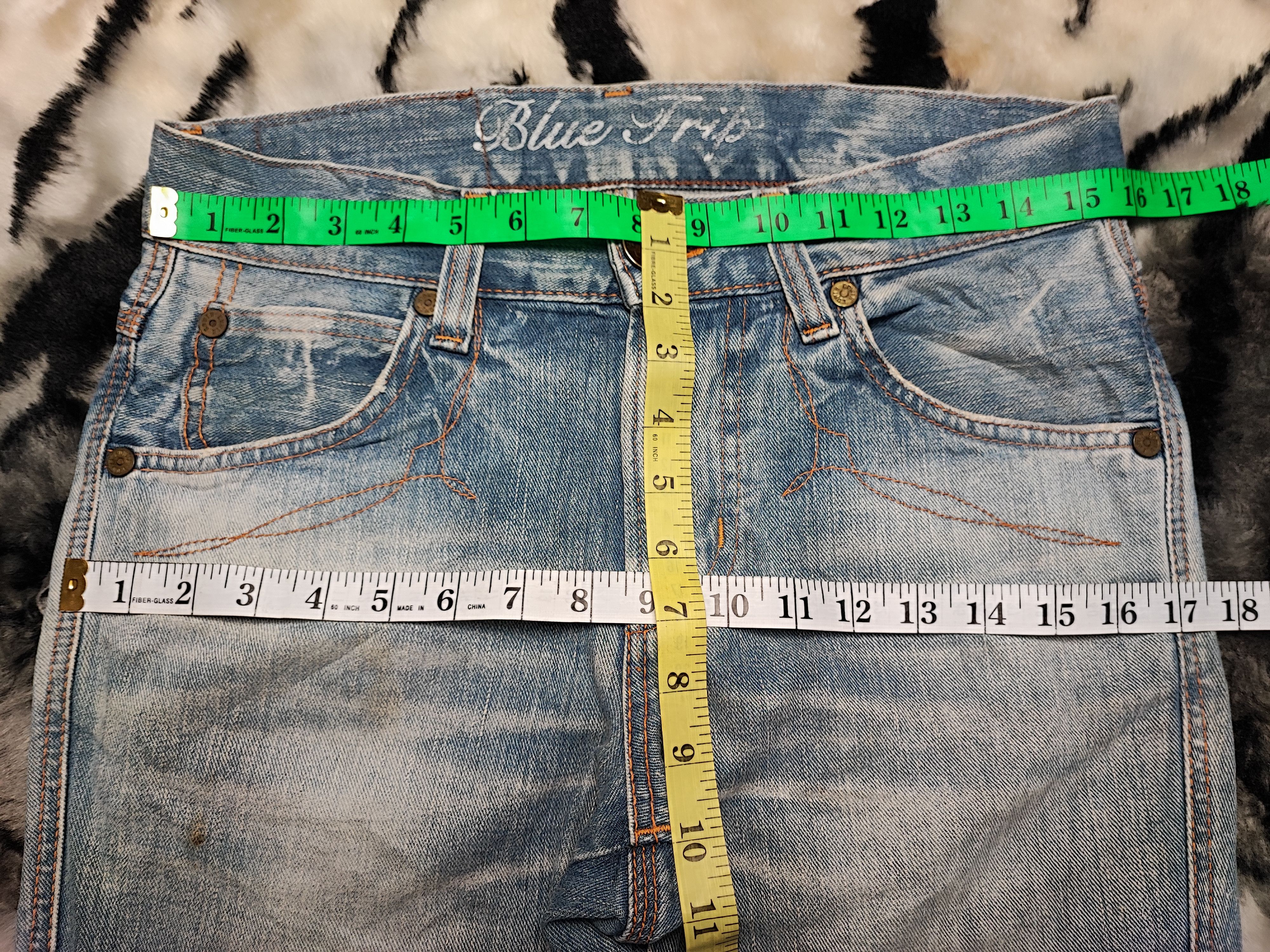 Edwin × Japanese Brand Edwin Blue Trip Punk Distressed Jeans Size US 31 - 7 Thumbnail