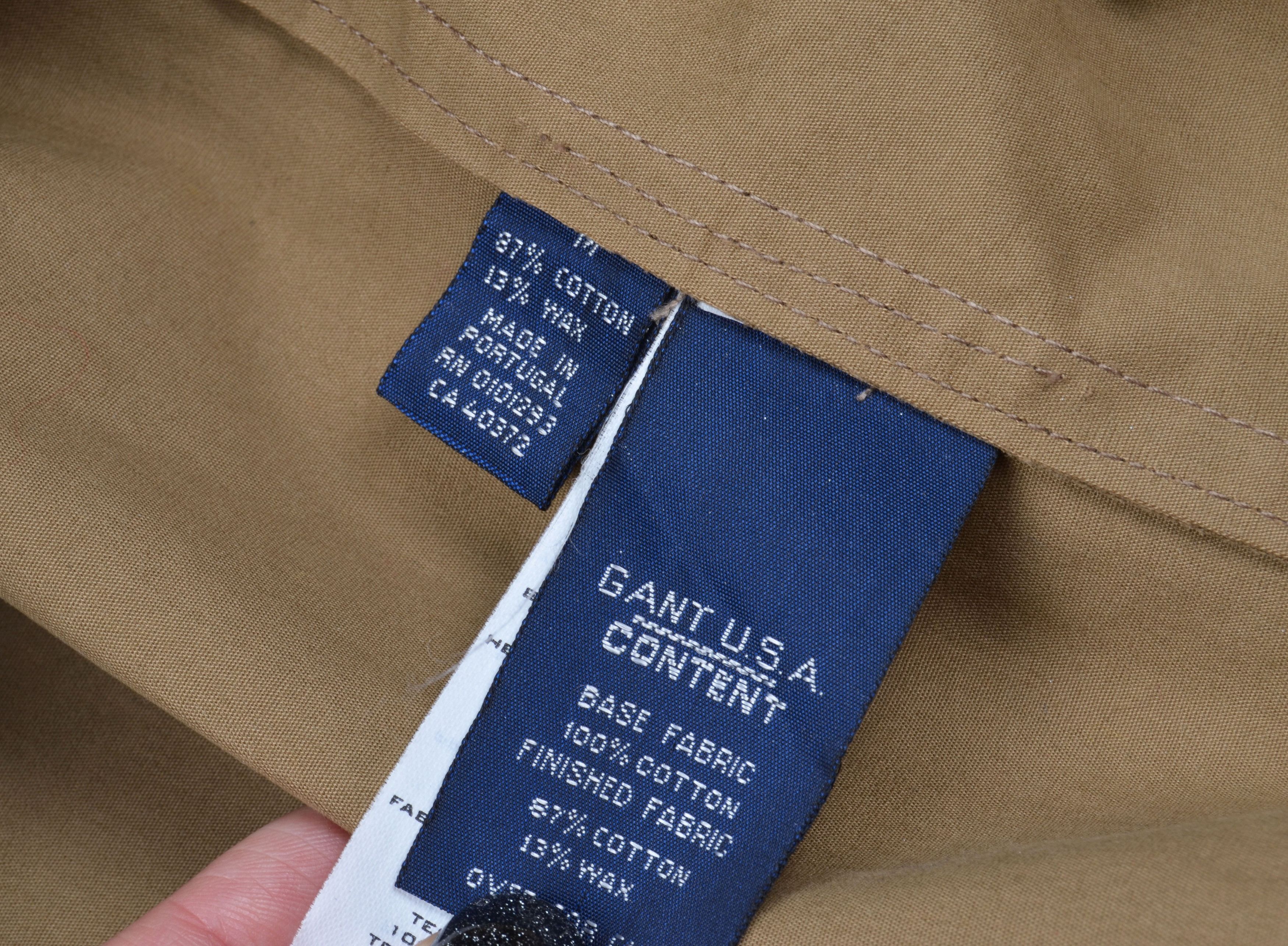 Gant Vntg Gant USA Waxed Warm Lining Corduroy Collar Camel Coat Size US M / EU 48-50 / 2 - 7 Thumbnail