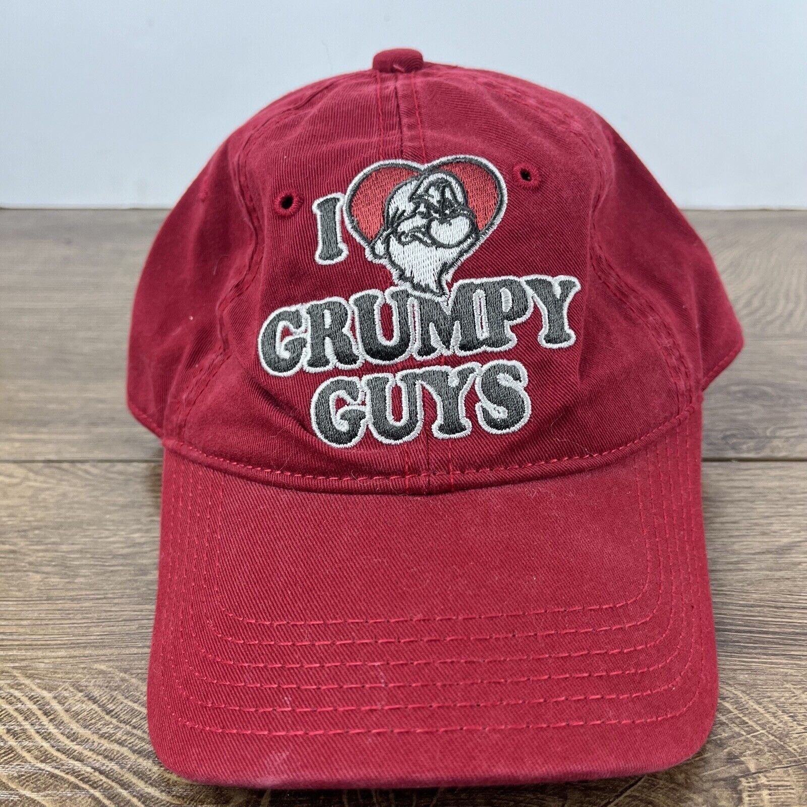 Other Grumpy Hat I Love Grumpy Guys Hat Red Adjustable Hat Red Adu Size ONE SIZE - 3 Thumbnail