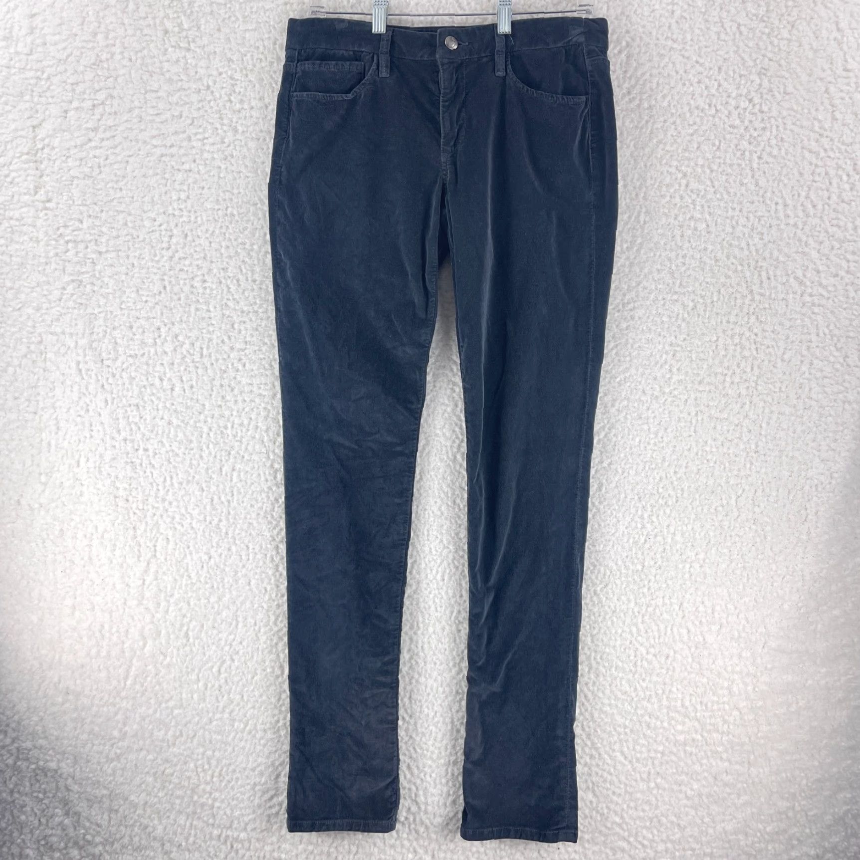 Vintage VINTAGE Joe's Jeans Chelsea Velvet Skinny Pants Womens Low-Rise Casual Made in USA Size 28 Gray 31" Waist 31" Inseam JSNA Size 28" / US 6 / IT 42 - 2 Thumbnail