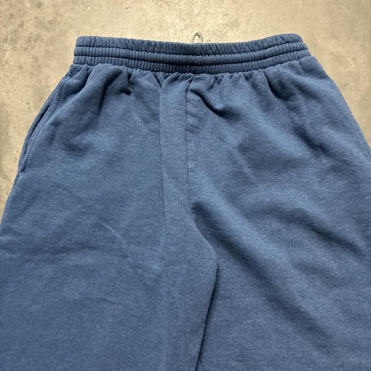 Japanese Brand × Vintage Crazy Vintage Y2K/2000s Blue Skater Essential Sweatpants! Size US 30 / EU 46 - 4 Thumbnail