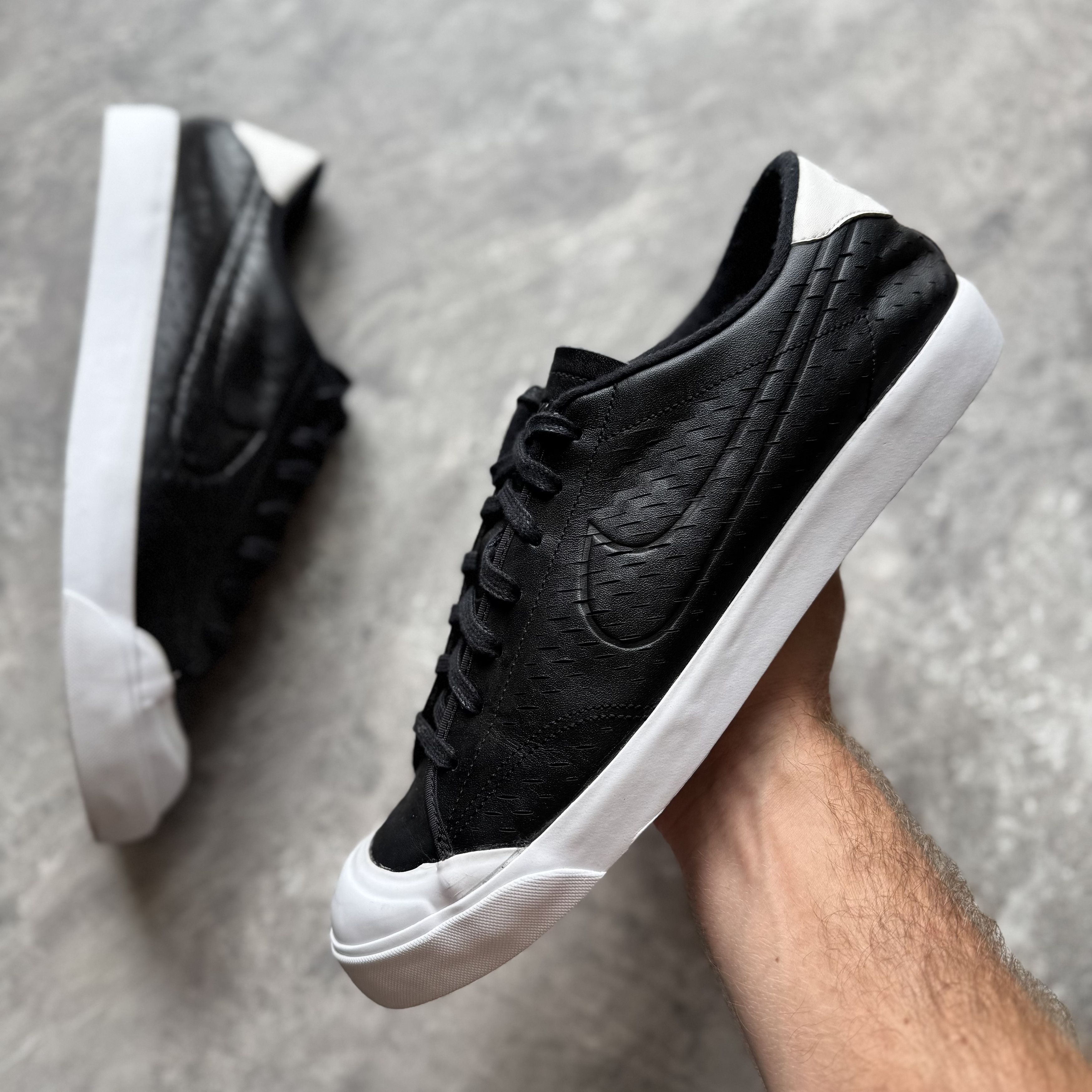 Nike Blazer Low Leather Black Wh