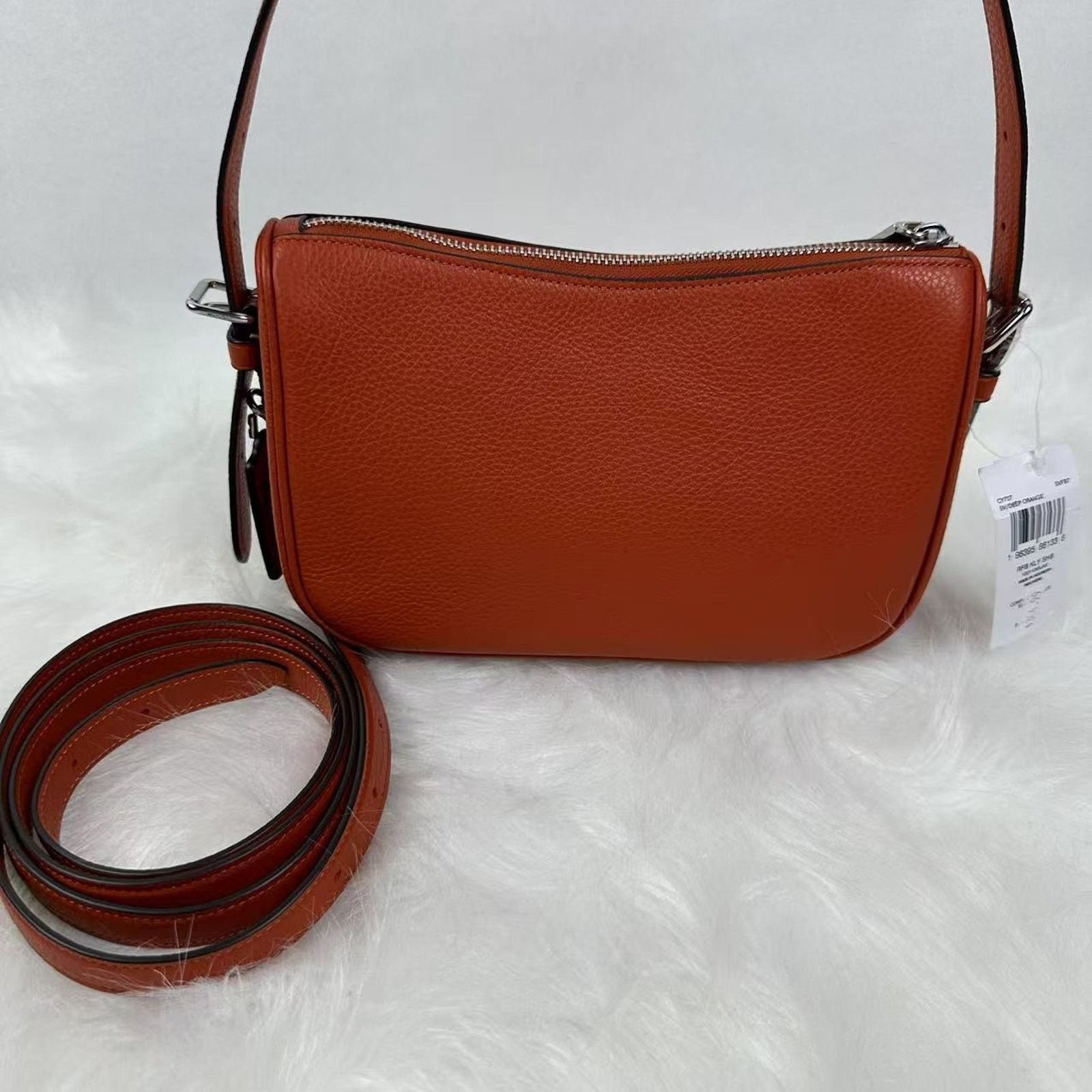 Coach Coach Kailey Shoulder/Crossbody Bag In Leather/Deep Orange Size ONE SIZE - 3 Thumbnail