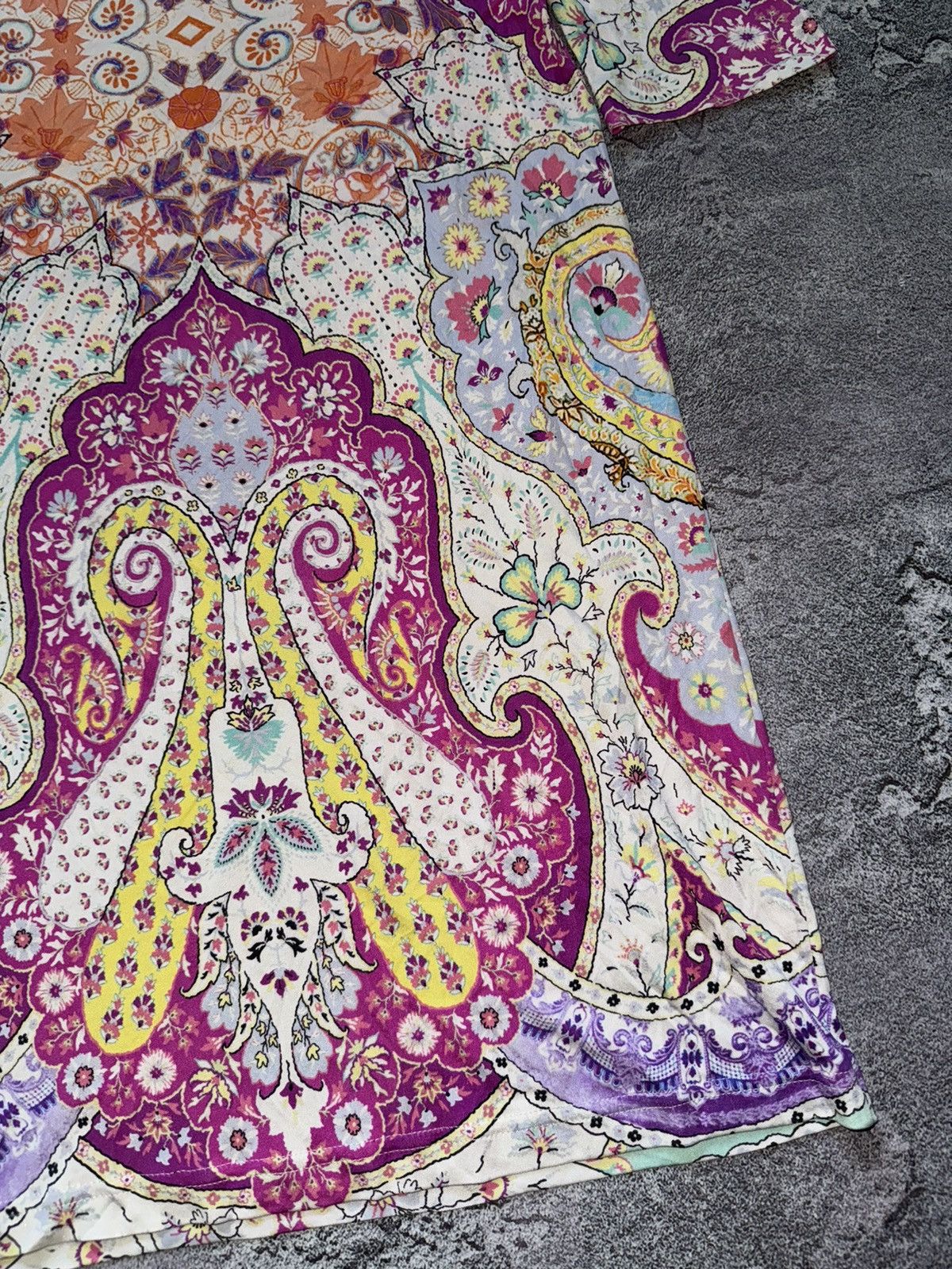 Etro Etro 44IT all printed flowers 🌺 long dress / long sleeve Size M / US 6-8 / IT 42-44 - 7 Thumbnail