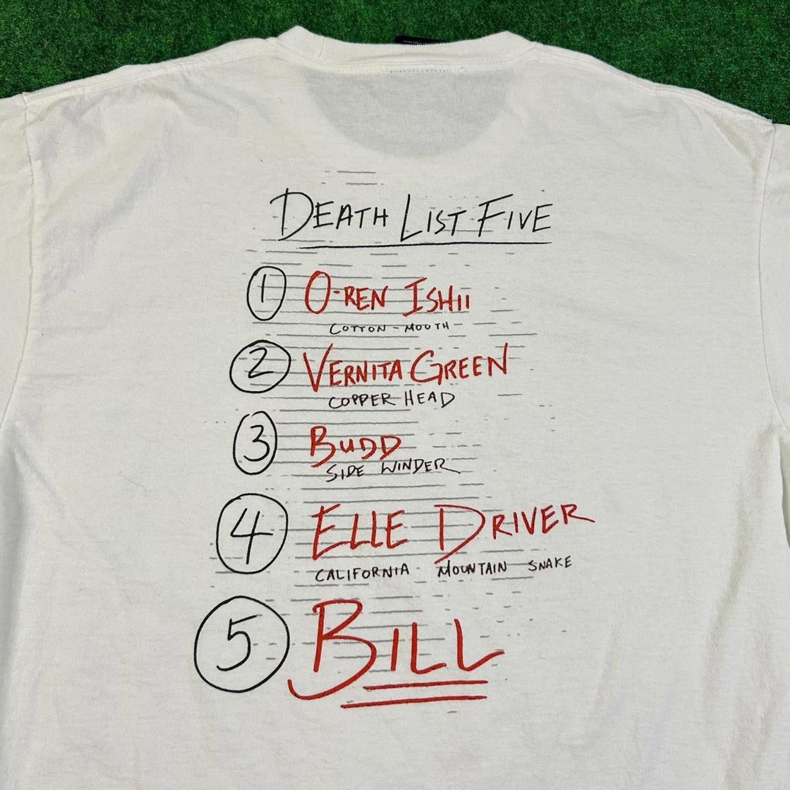 Huf HUF x Kill Bill Death List Tee Size Large Size US L / EU 52-54 / 3 - 5 Thumbnail