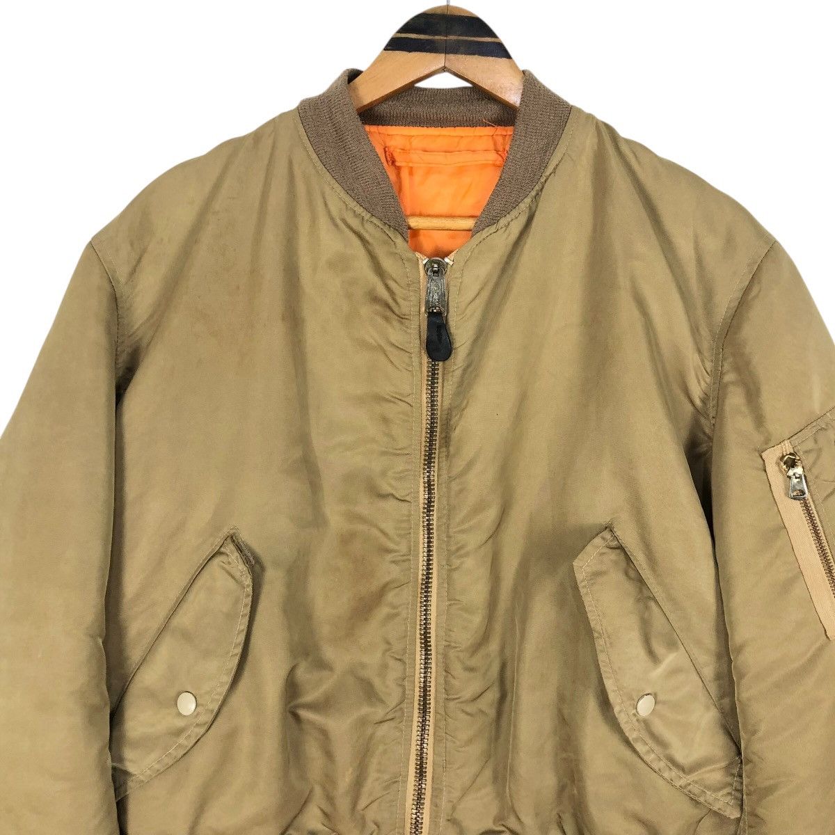 Alpha Industries Vintage 1993 Greenbrier Industries MA-1 Flight Jacket Size US M / EU 48-50 / 2 - 3 Thumbnail