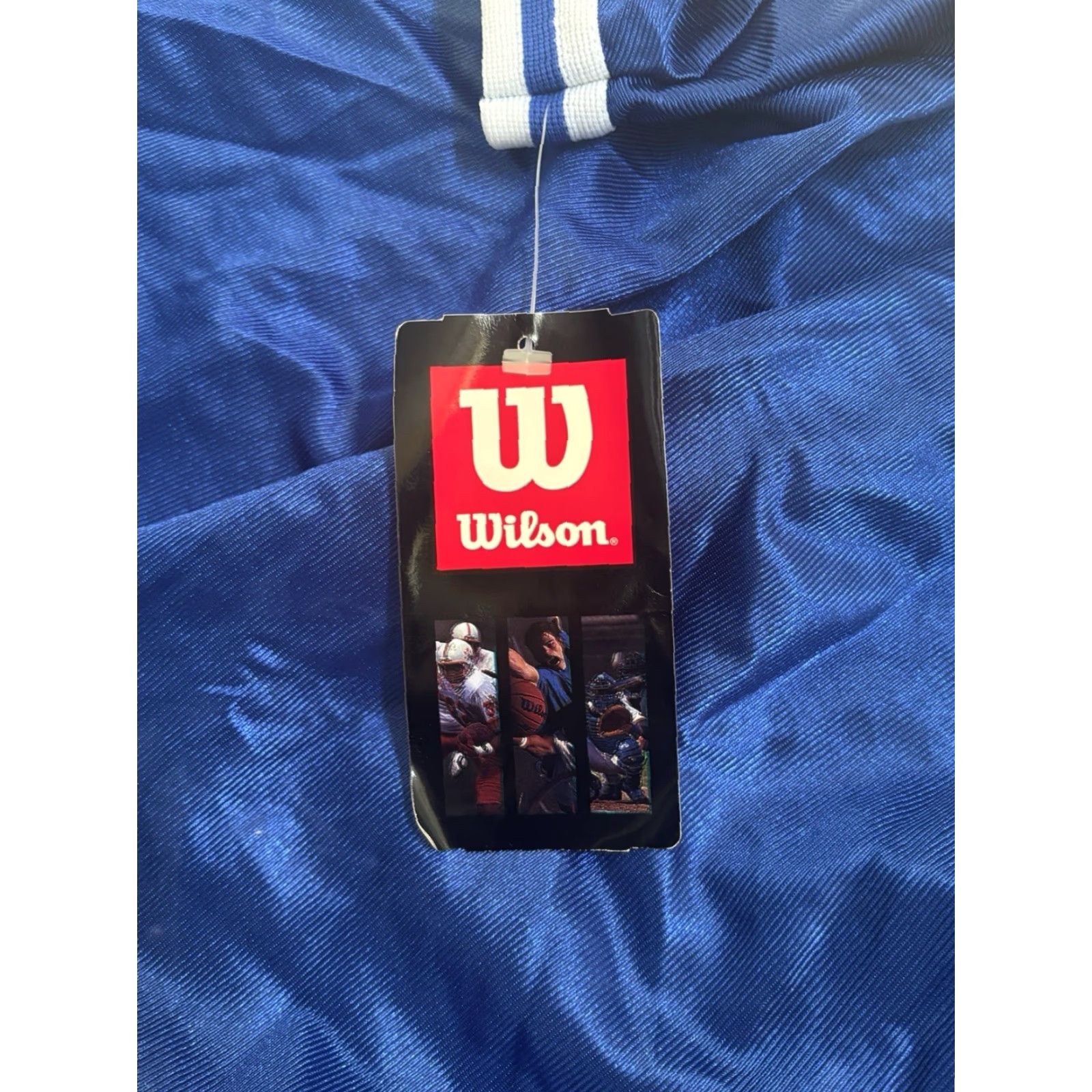 Wilson VINTAGE Wilson Basketball Jersey Tank Shirt Men M NOS NWT 90s USA Royal Blue White Athletic 90s Jersey Tank Mens Basketball Nike Size US M / EU 48-50 / 2 - 2 Thumbnail