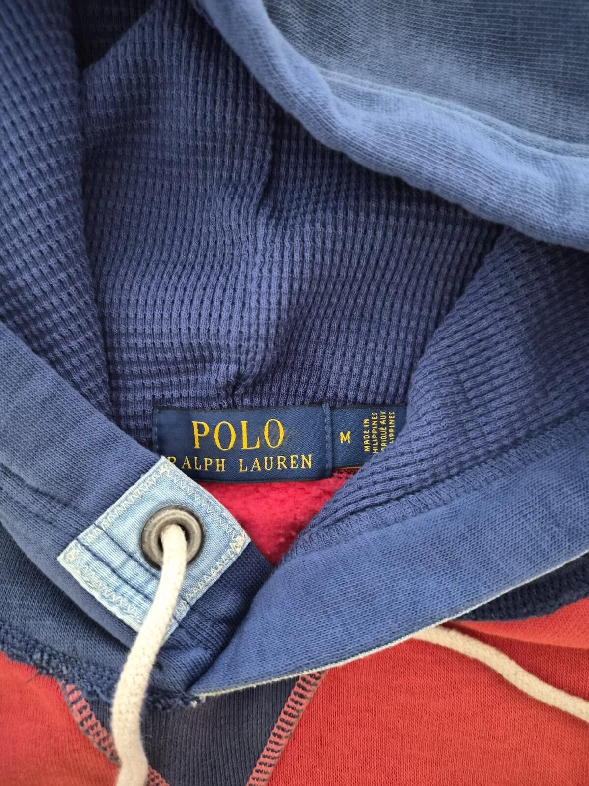 Polo Ralph Lauren Polo Ralph Lauren Hoodie Men M Red Patchwork Fleece 27 Size US M / EU 48-50 / 2 - 2 Thumbnail