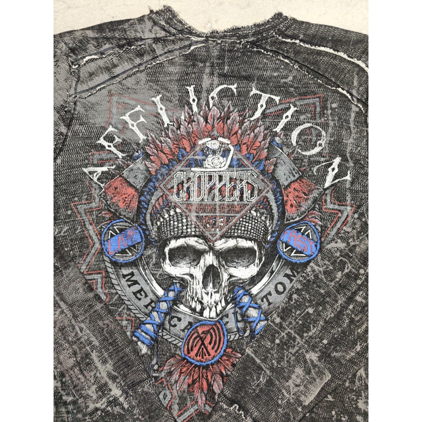 Affliction Affliction American Chopper Reversible Long Sleeve Thermal Shirt Mens Large Size US L / EU 52-54 / 3 - 7 Thumbnail