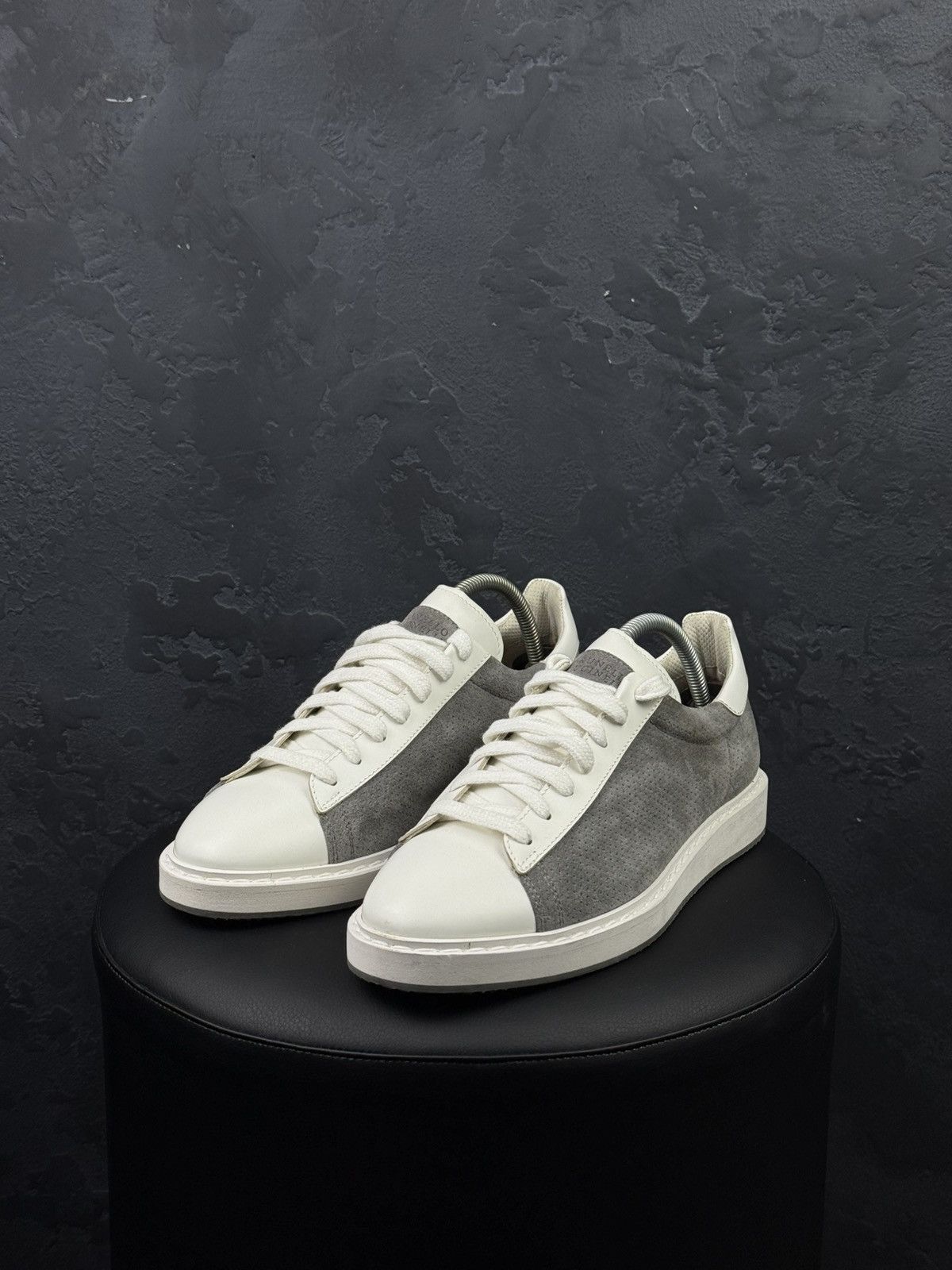 Brunello Cucinelli Brunello Cucinelli Men's Leather Suede Low-Top Sneakers Size US 9.5 / EU 42-43 - 1 Thumbnail